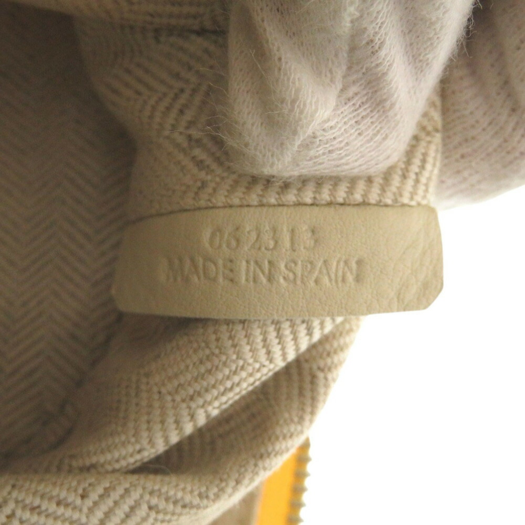 Loewe Yellow Canvas Clutch Bag Pouch (Pre-Owned)
