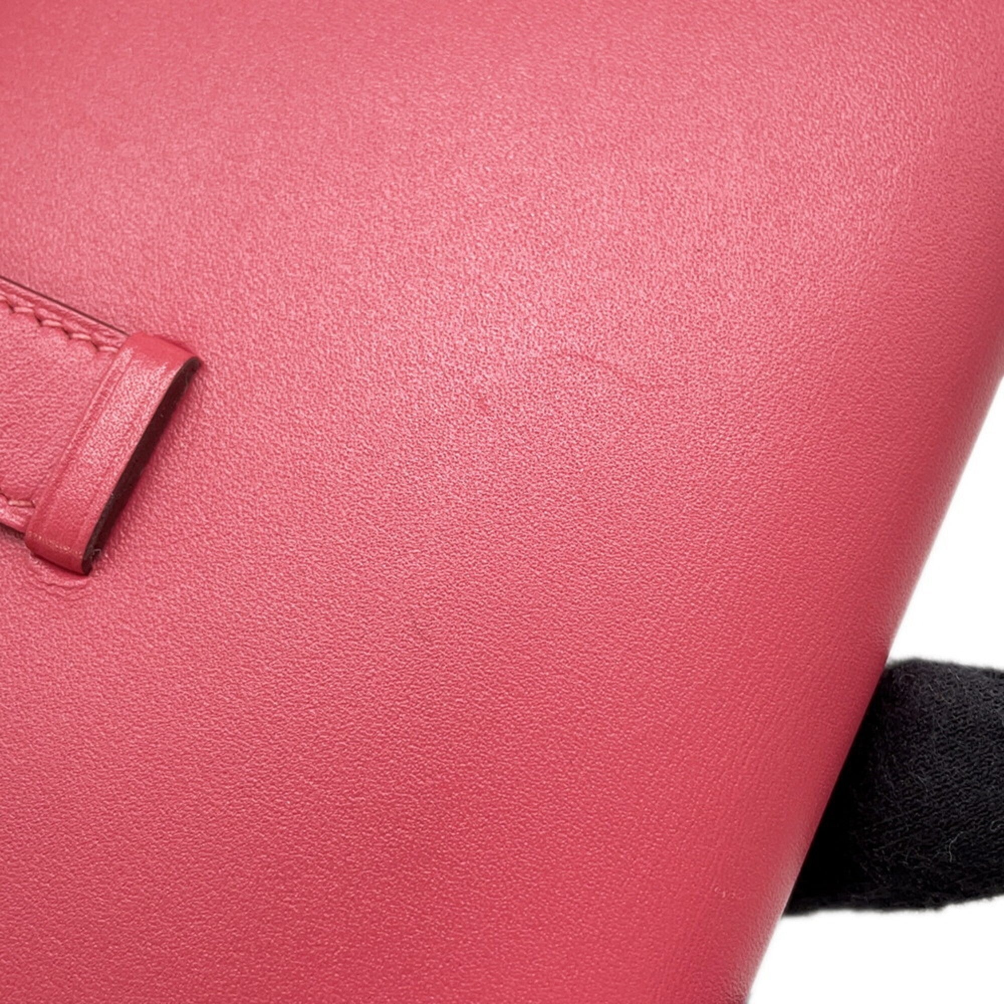 Hermes Tadelakt Leather Long Wallet (Bi-Fold) (Pre-Owned)