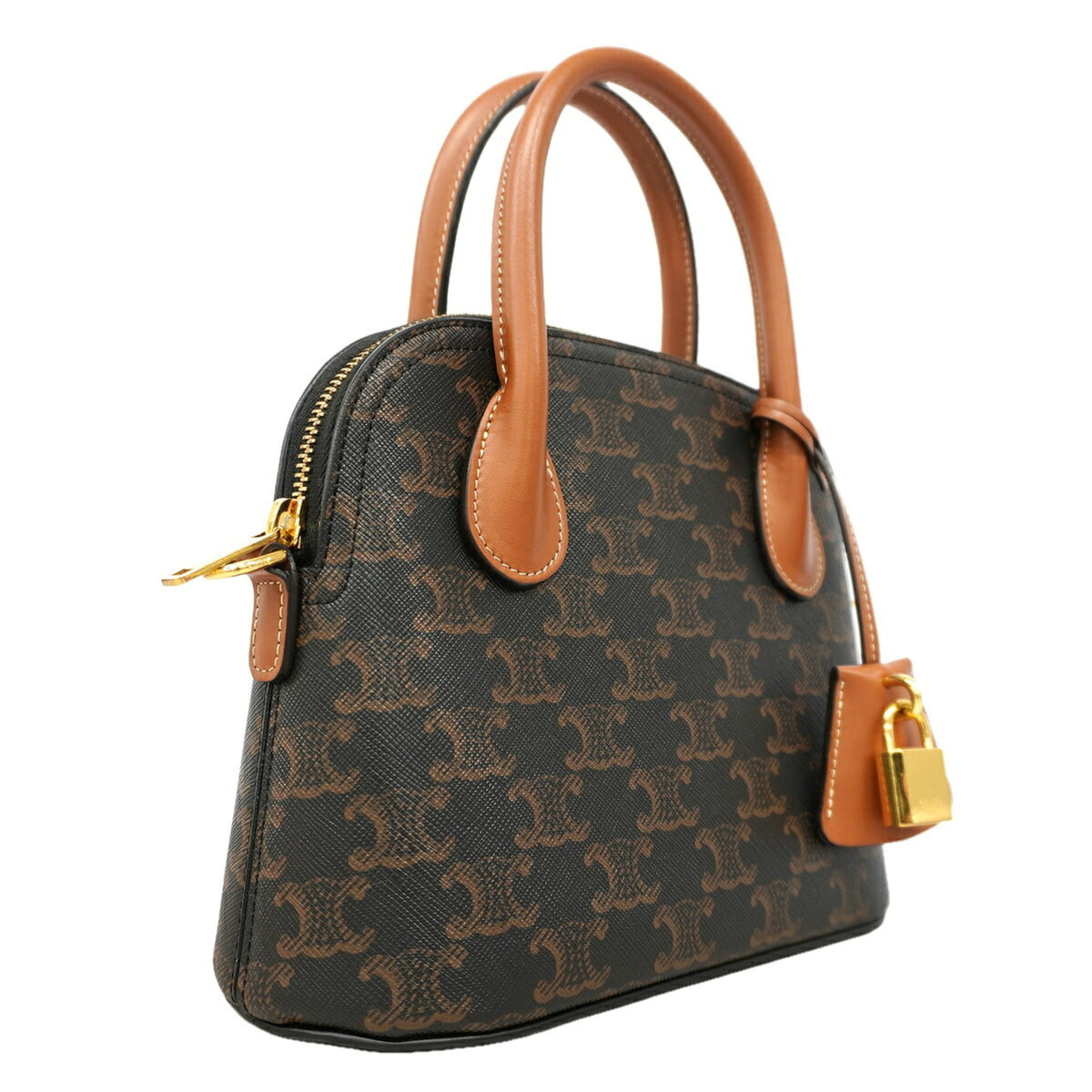Celine Black Brown Pvc Handbag (Pre-Owned)