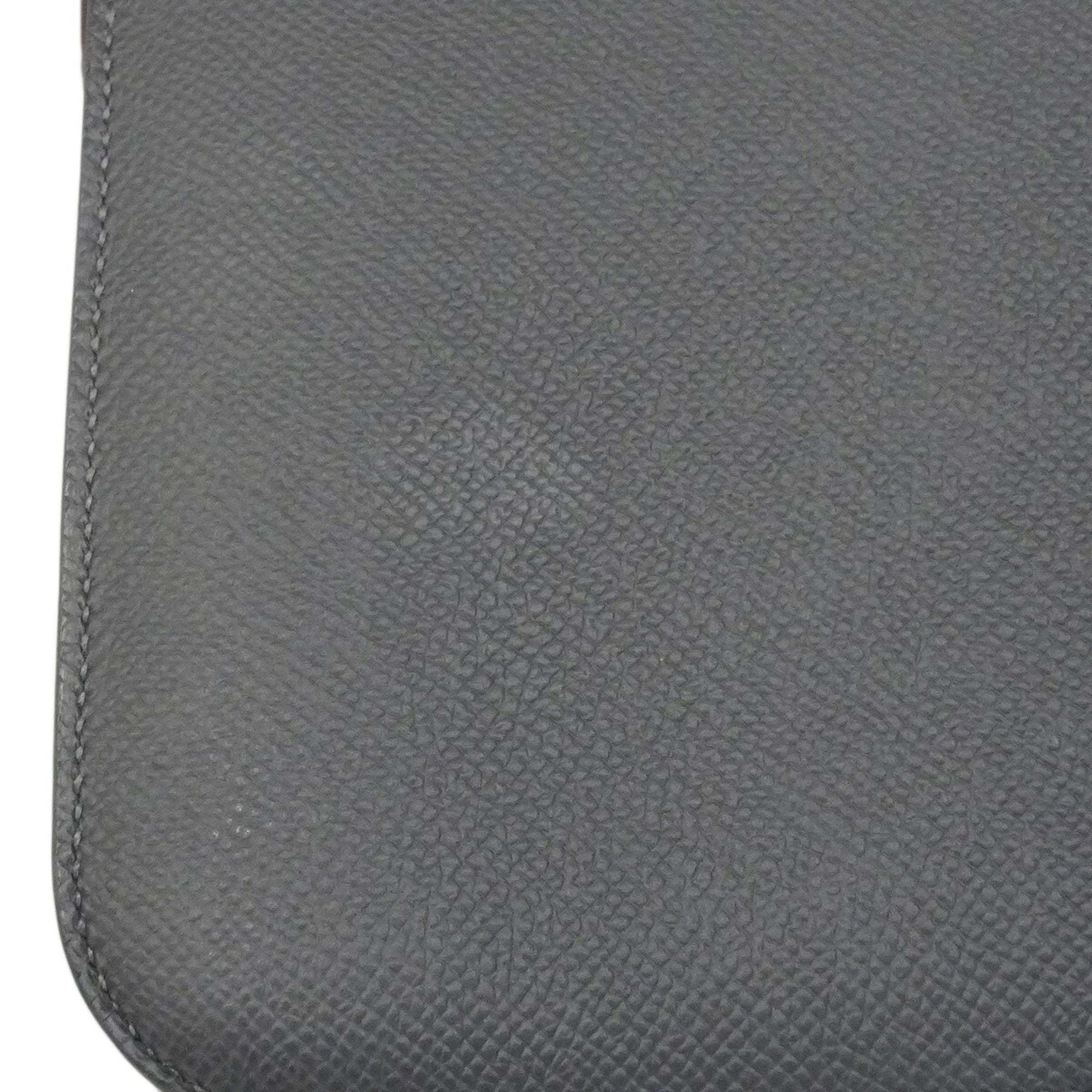 Hermes Gray Leather Shoulder Bag (Pre-Owned)