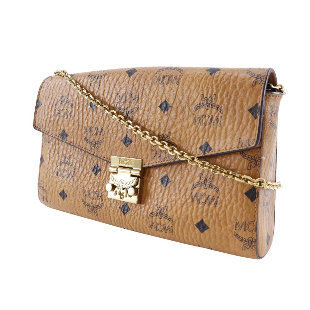 Mcm Brown Pvc Leather Shoulder Bag (Pre-Owned)