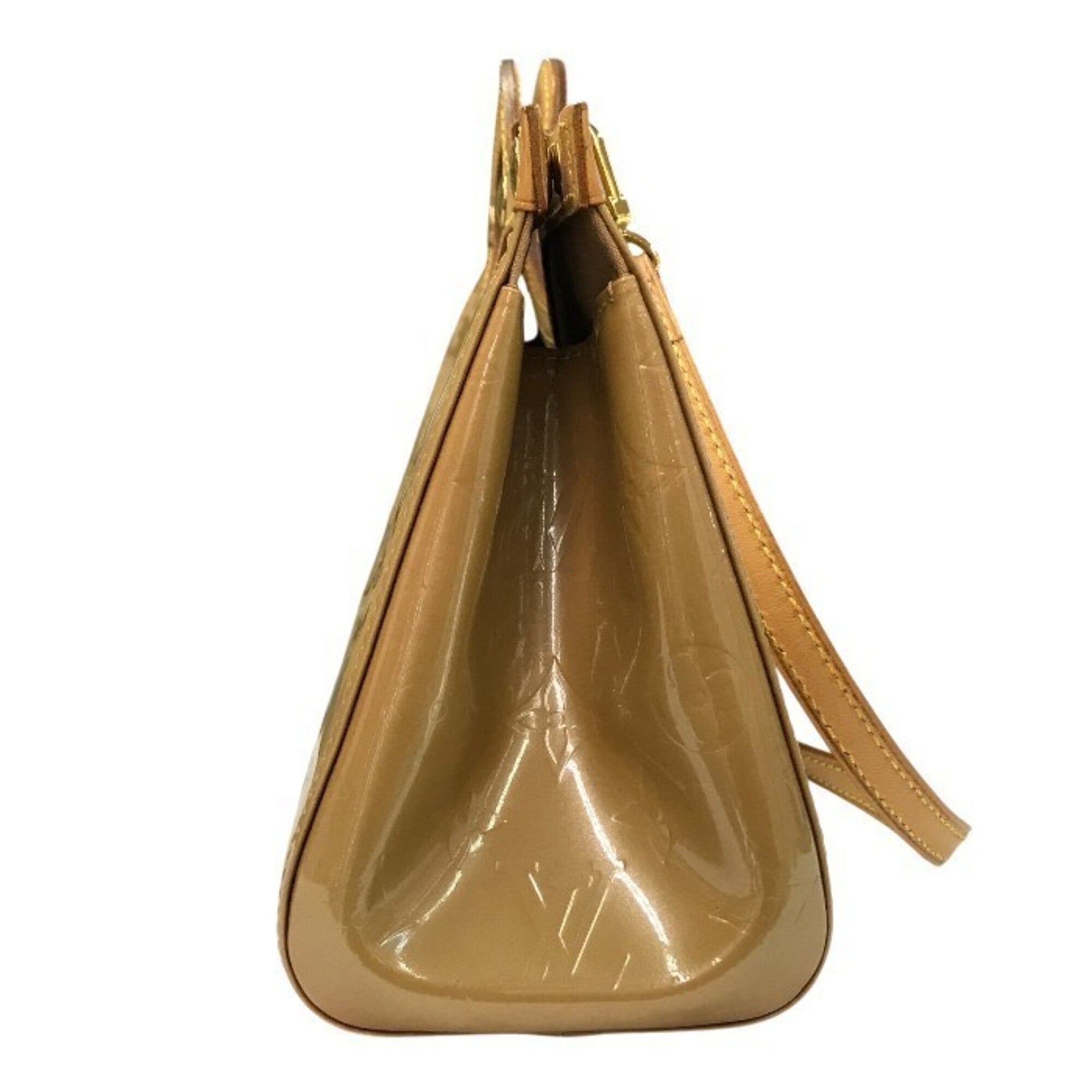 Louis Vuitton Vernis Beige Vernis Handbag (Pre-Owned)