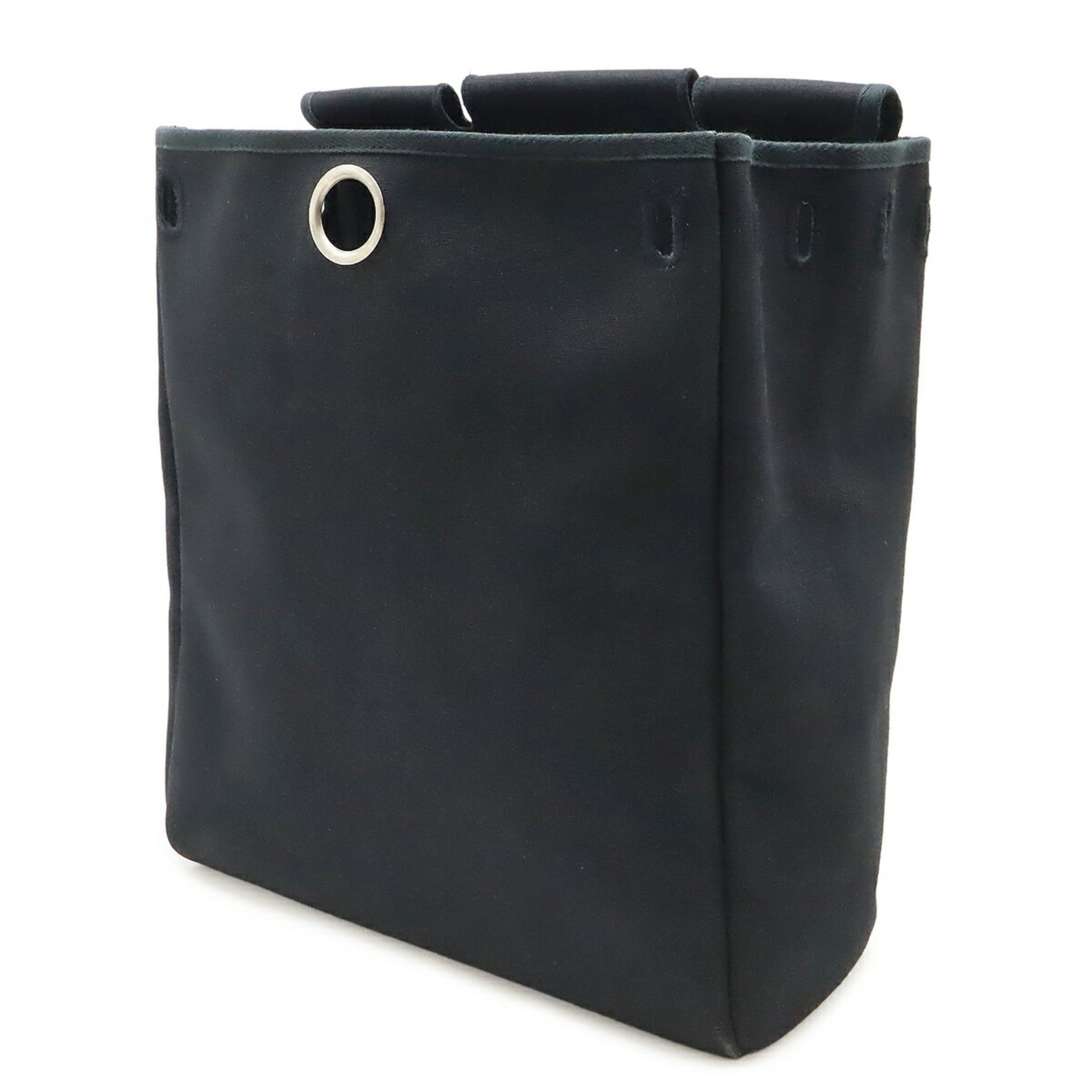 Hermes Black Toile Officier Backpack Handbag (Pre-Owned)