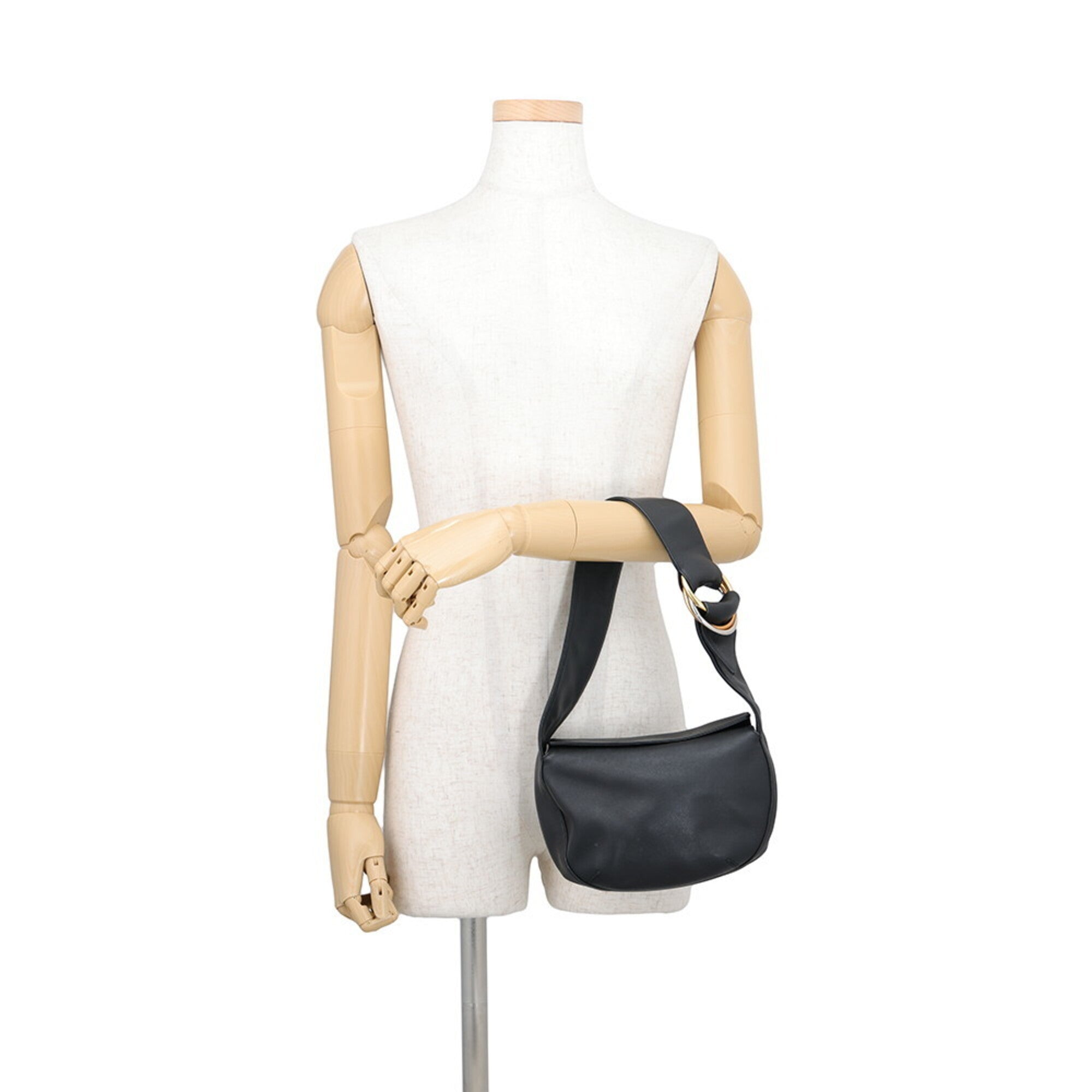 Cartier Trinity Black Leather Handbag (Pre-Owned)