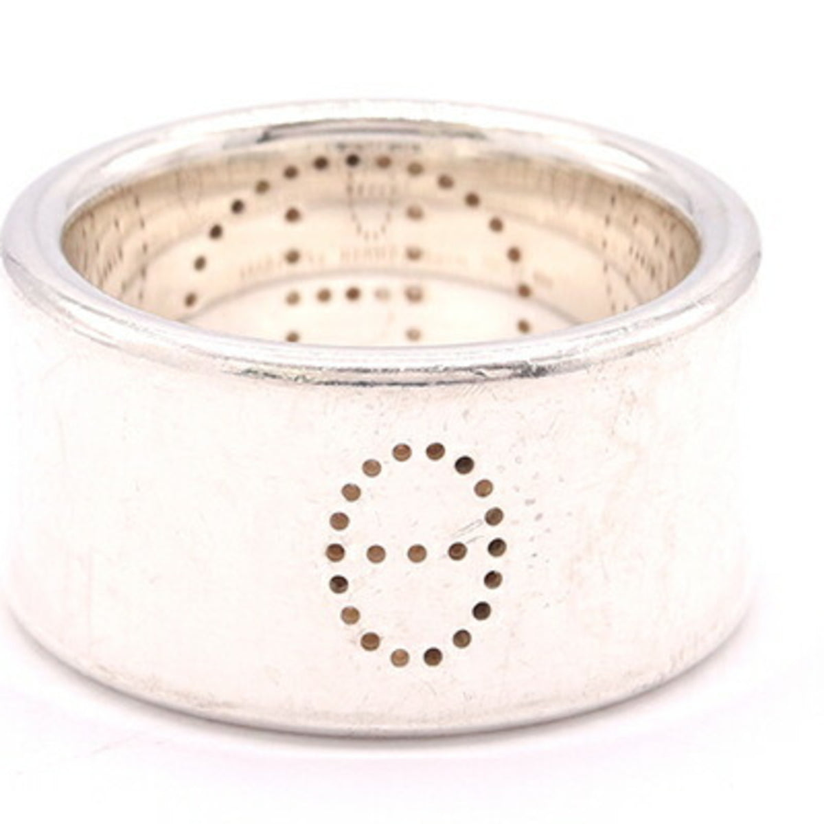 Hermes Sterling Silver 925 Band Ring (Pre-Owned)