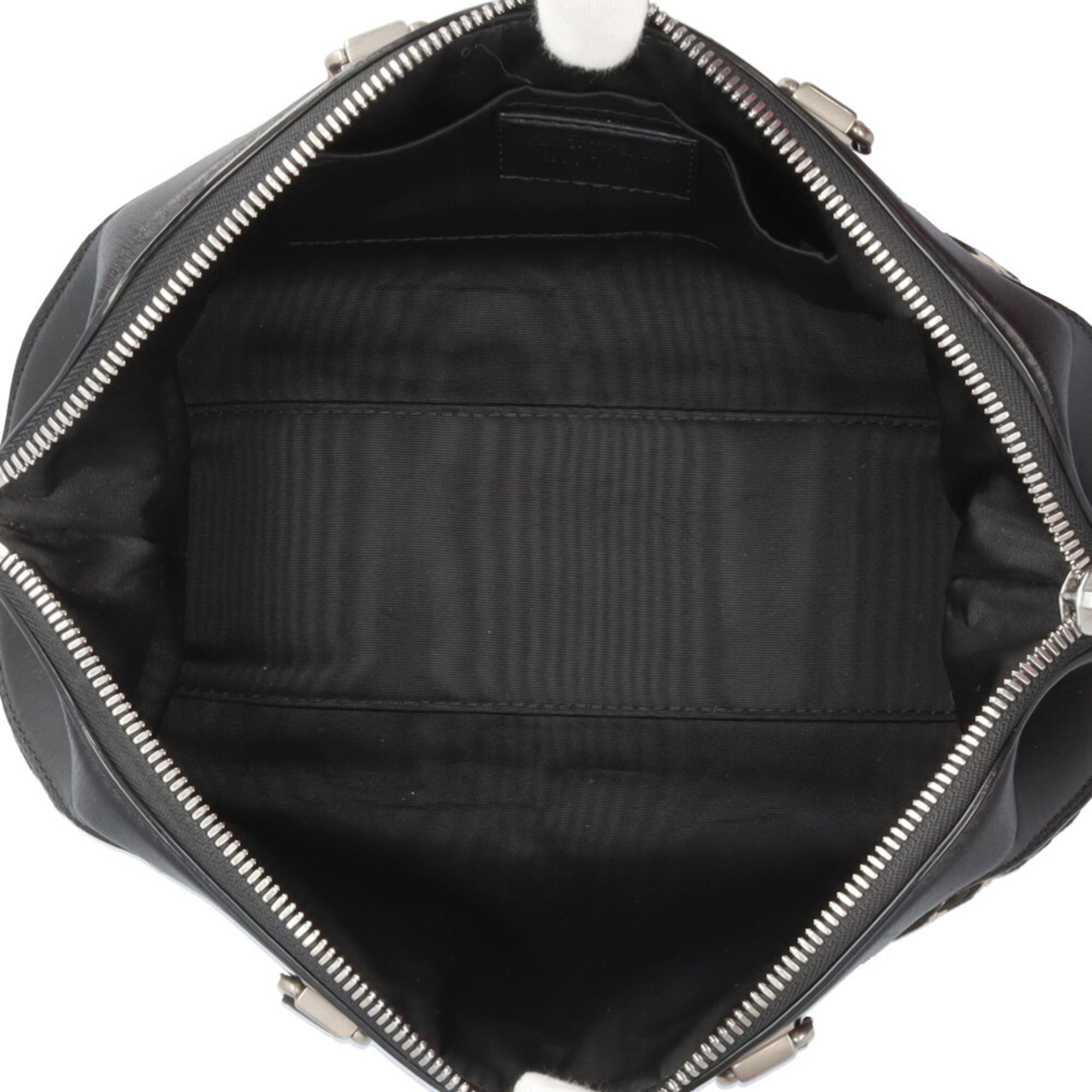 Louis Vuitton Beige Black Leather Jacquard Canvas Handbag (Pre-Owned)