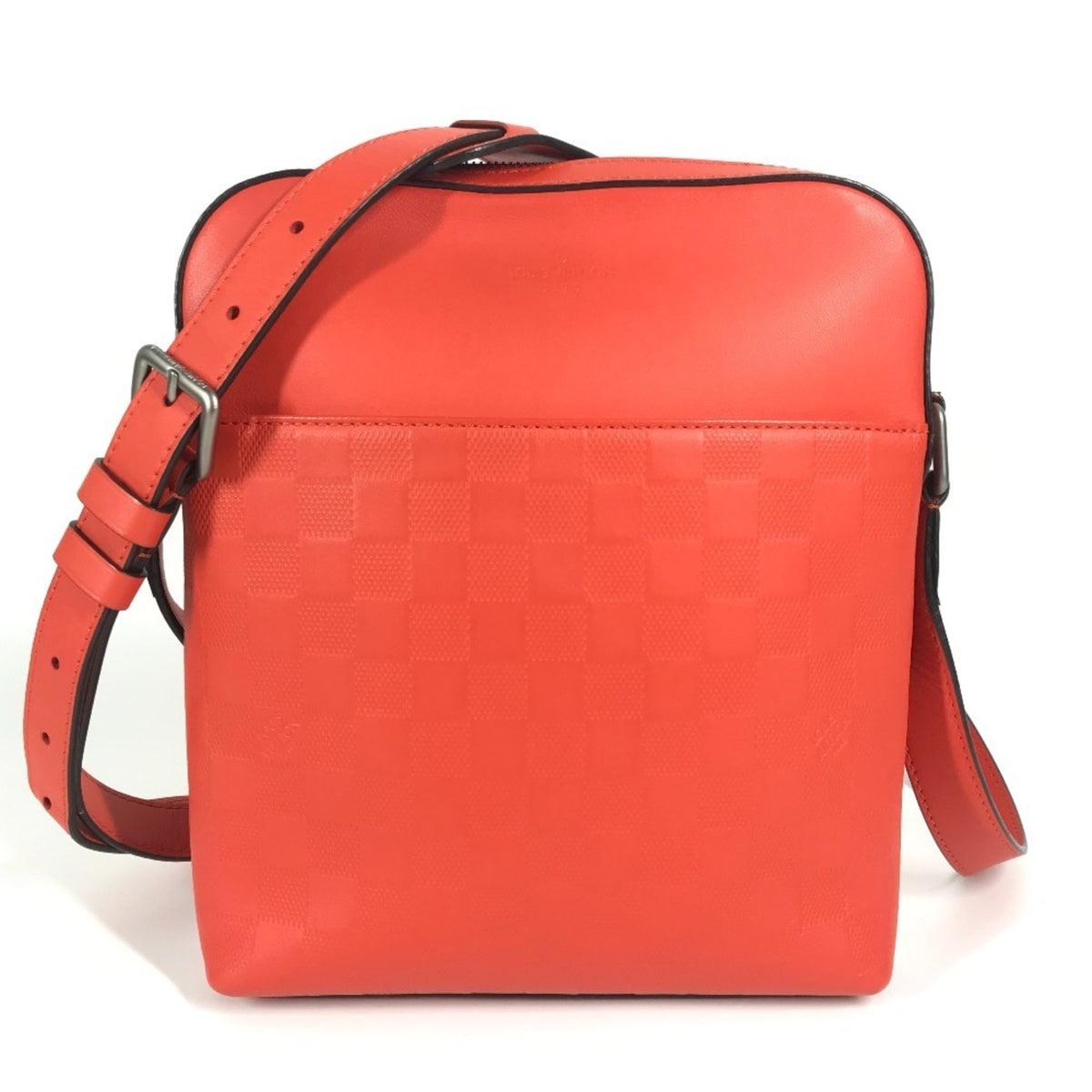 Louis Vuitton Red Color Damier Infini Pochette Shoulder Bag (Pre-Owned)