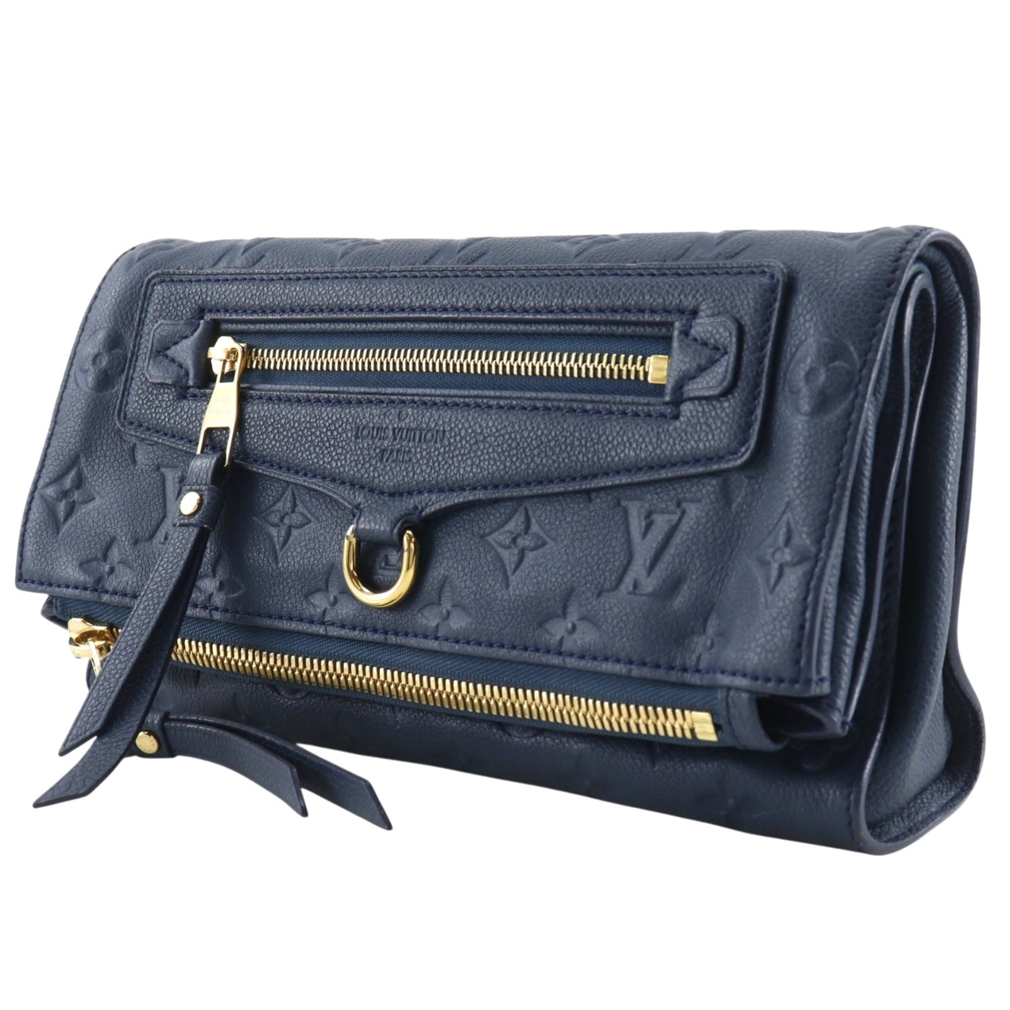Louis Vuitton Navy Monogram Empreinte Clutch Bag (Pre-Owned)