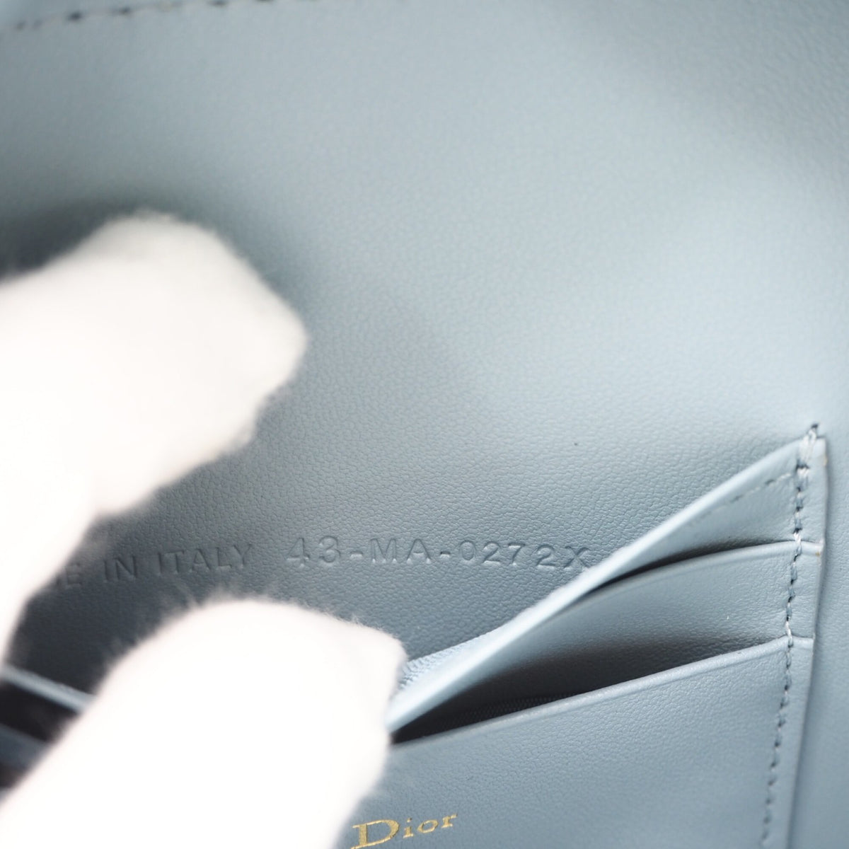 Christian Dior Blue Leather Handbag (Pre-Owned)