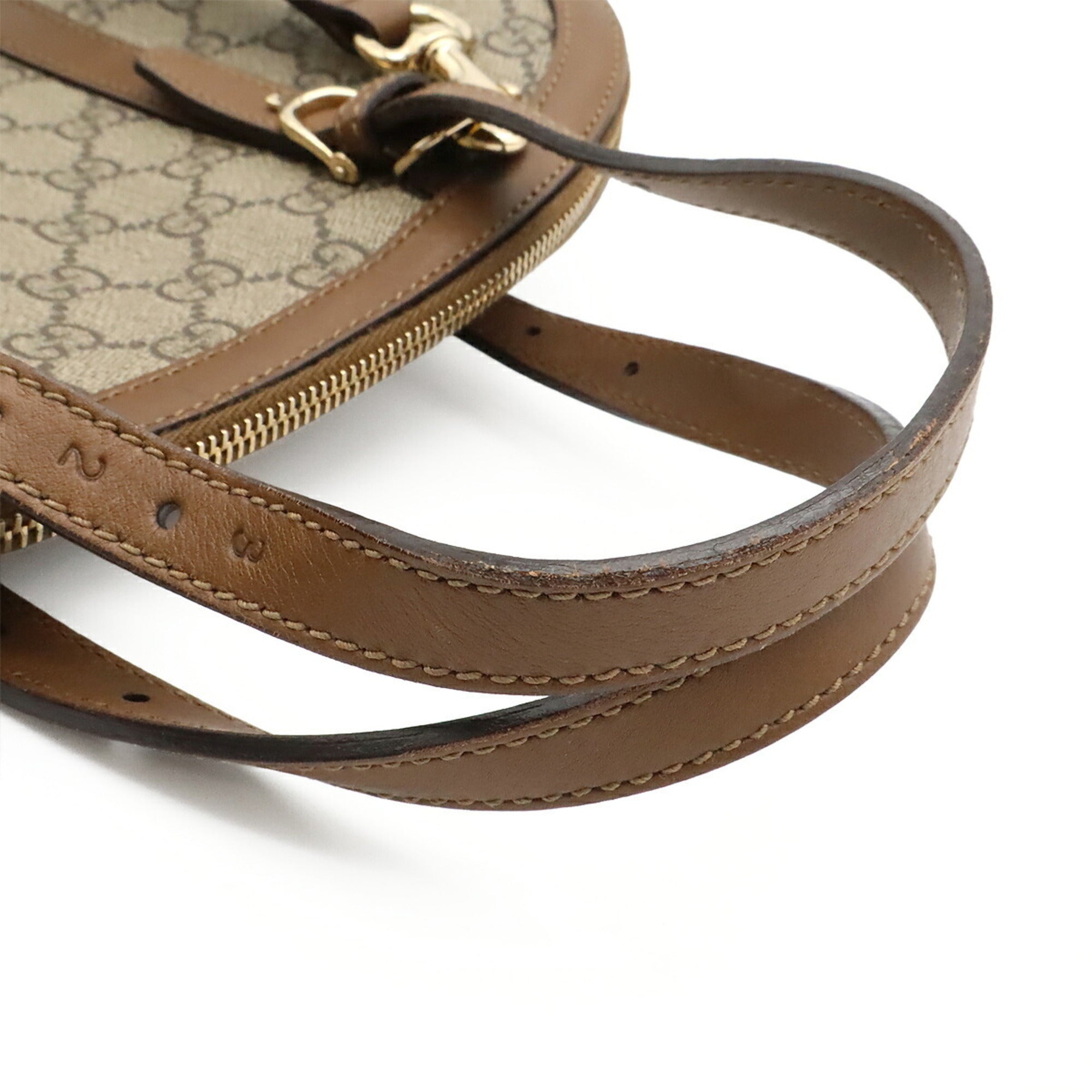 Gucci Beige Brown Gg Supreme Canvas Handbag Shoulder Bag (Pre-Owned)