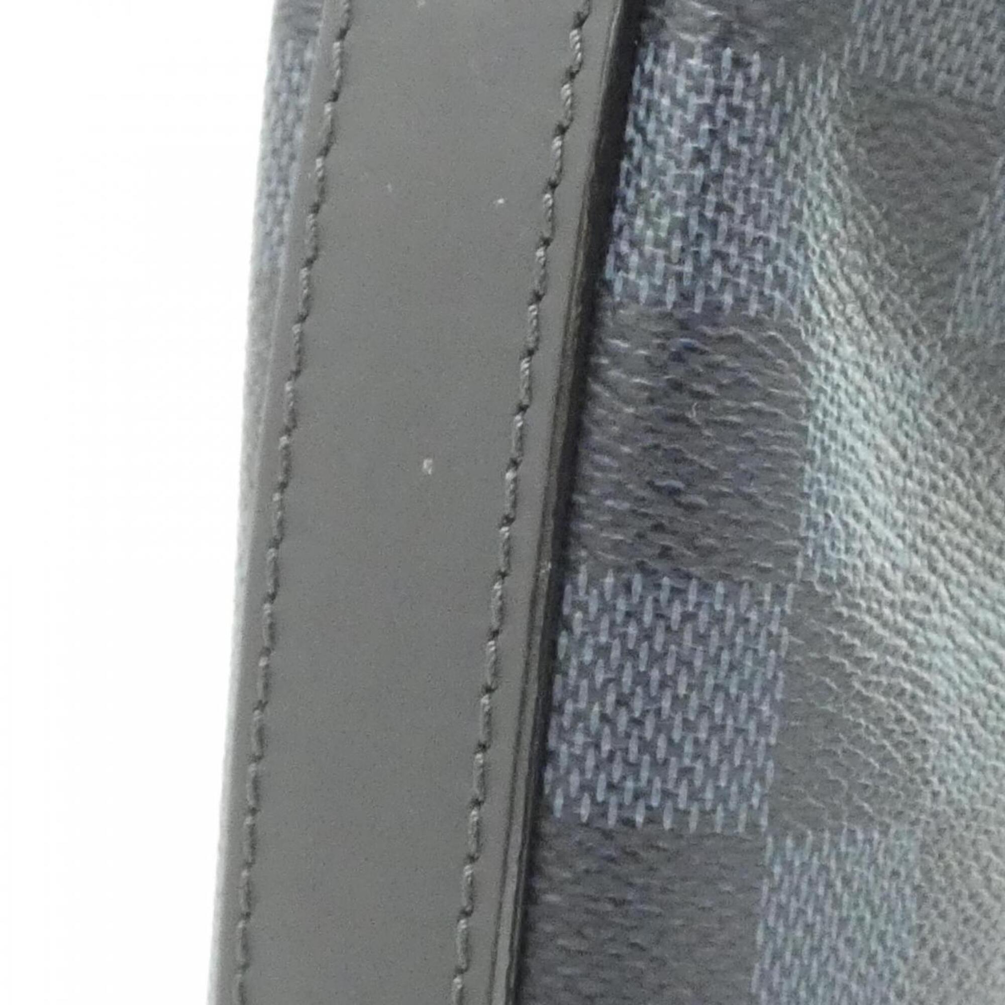 Louis Vuitton Black Cobalt Coated Canvas Shoulder Bag (Pre-Owned)