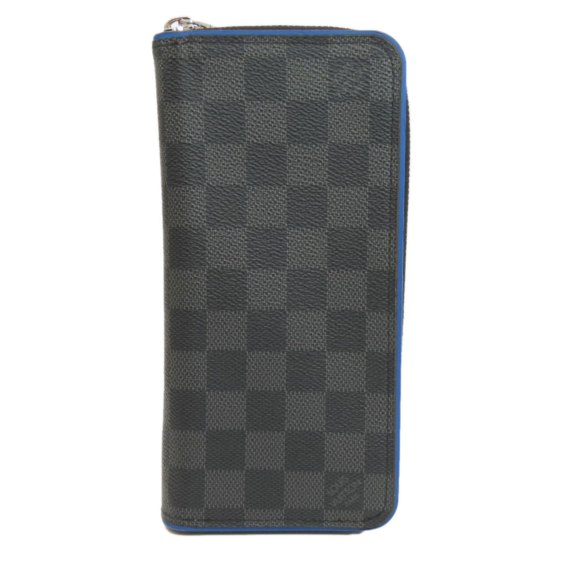 Louis Vuitton Black Damier Graphite Long Wallet (Bi-Fold) (Pre-Owned)