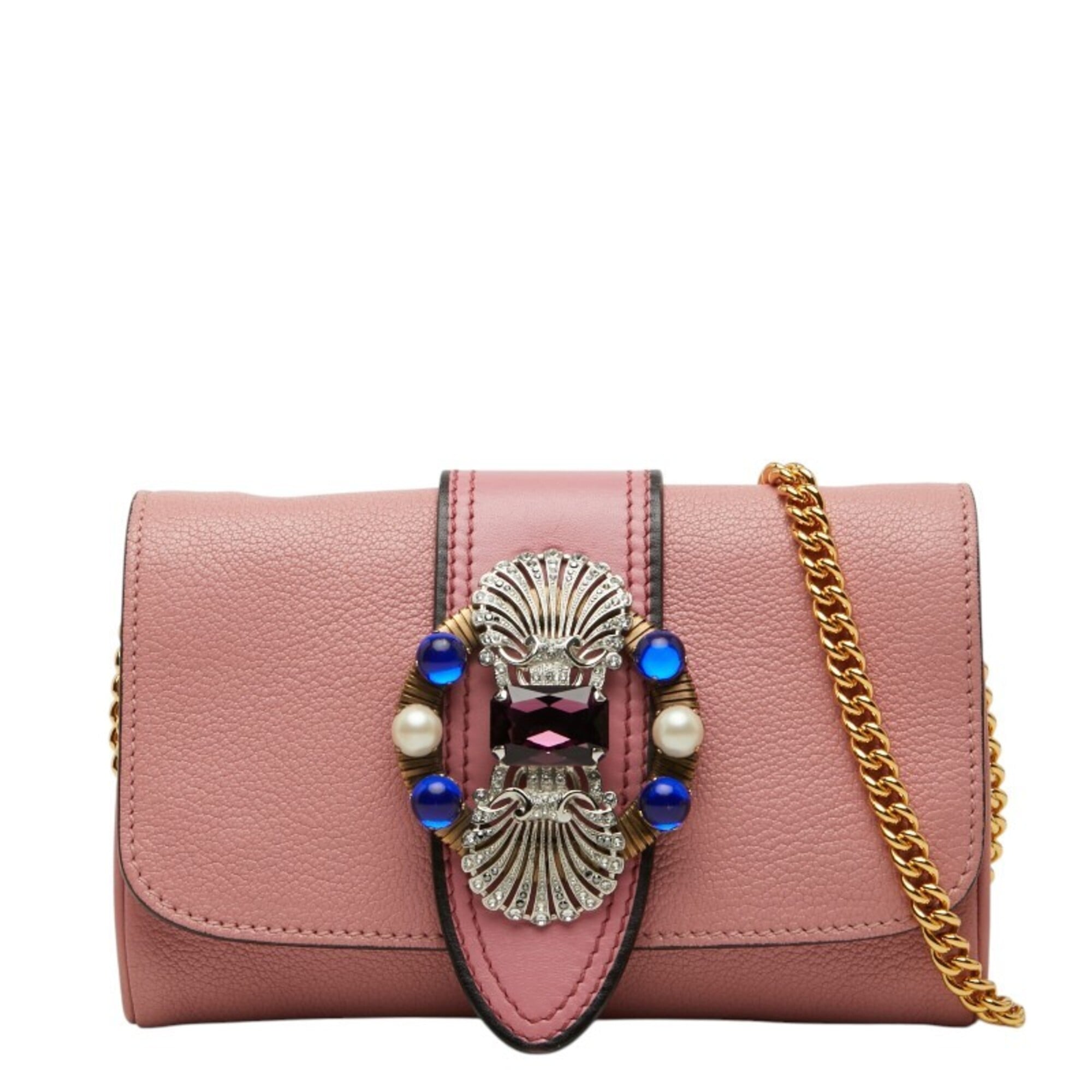 Miu Miu Pink Leather Shoulder Bag (Pre-Owned)