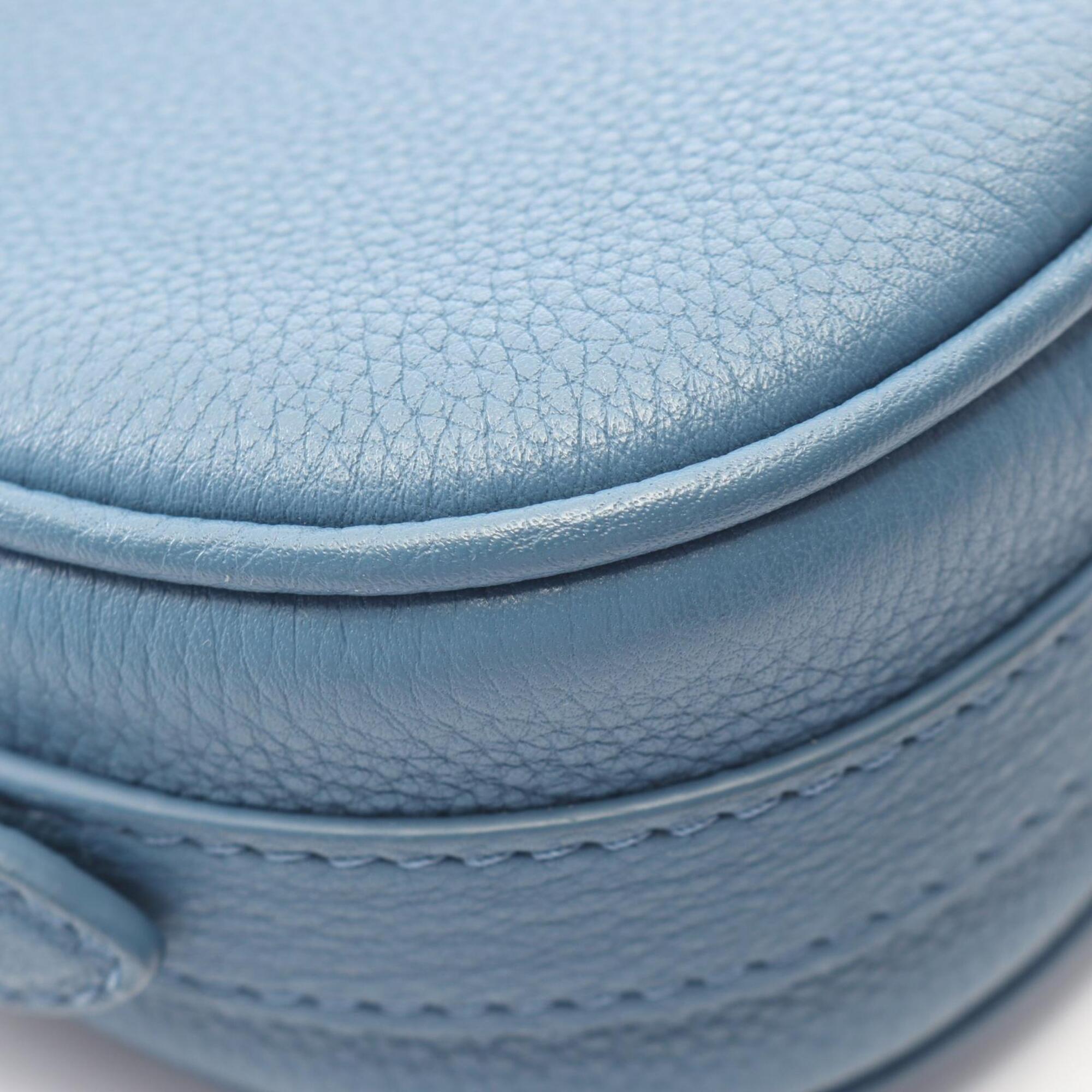 Louis Vuitton Blue Leather Handbag Shoulder Bag (Pre-Owned)