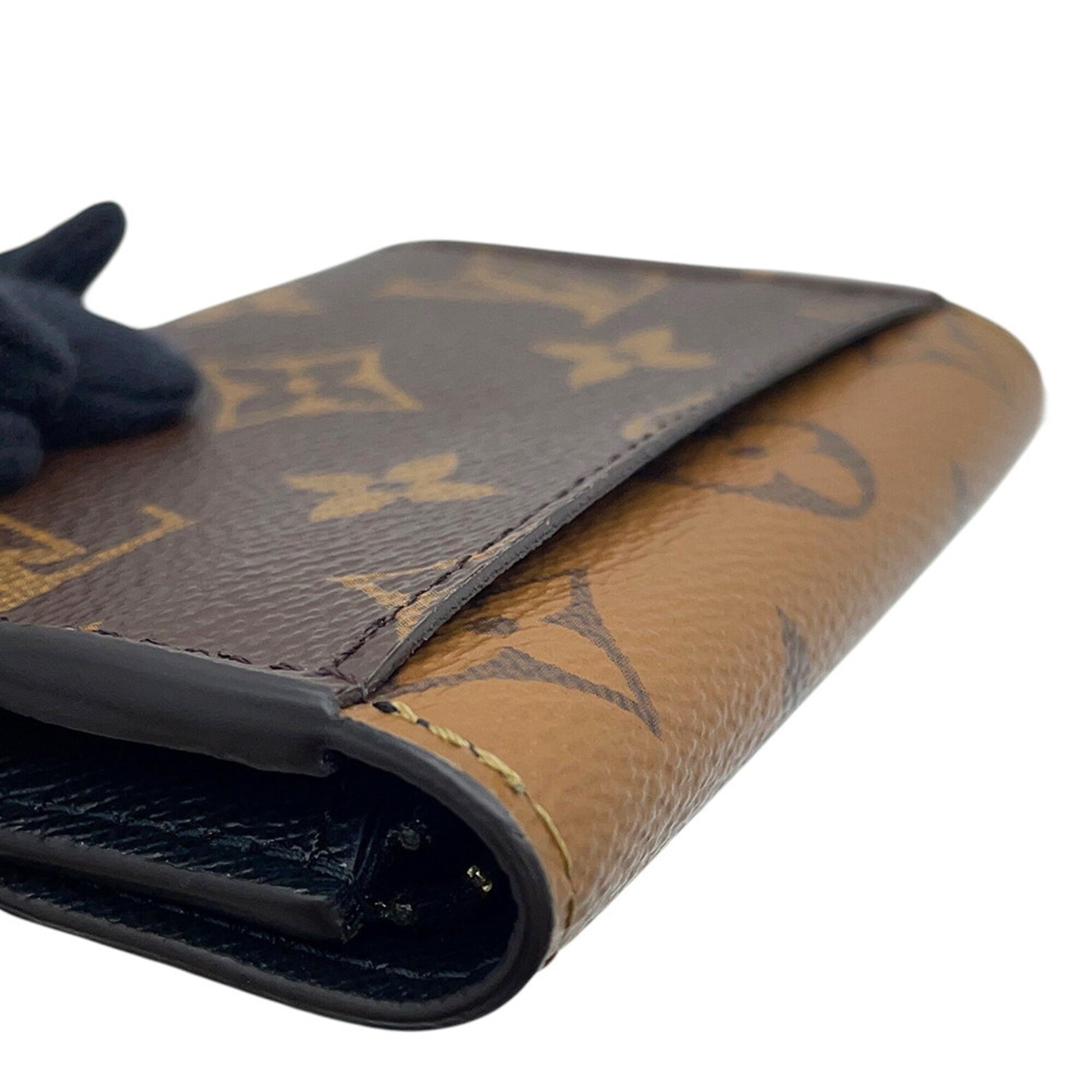 Louis Vuitton Monogram Reverse Black Noir Monogram Reverse Monogram Coin Purse/Coin Case (Pre-Owned)