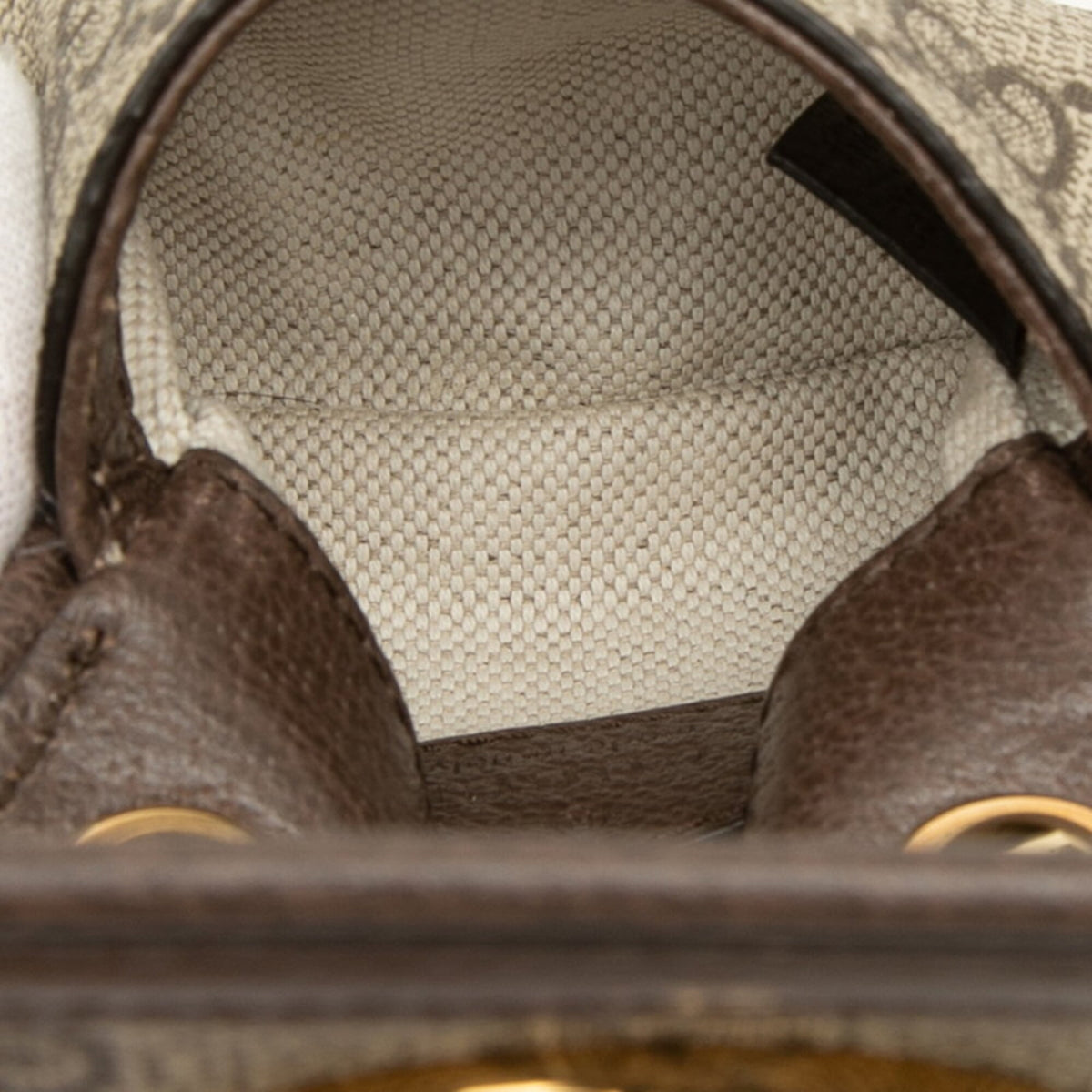Gucci Beige Brown Leather Shoulder Bag (Pre-Owned)