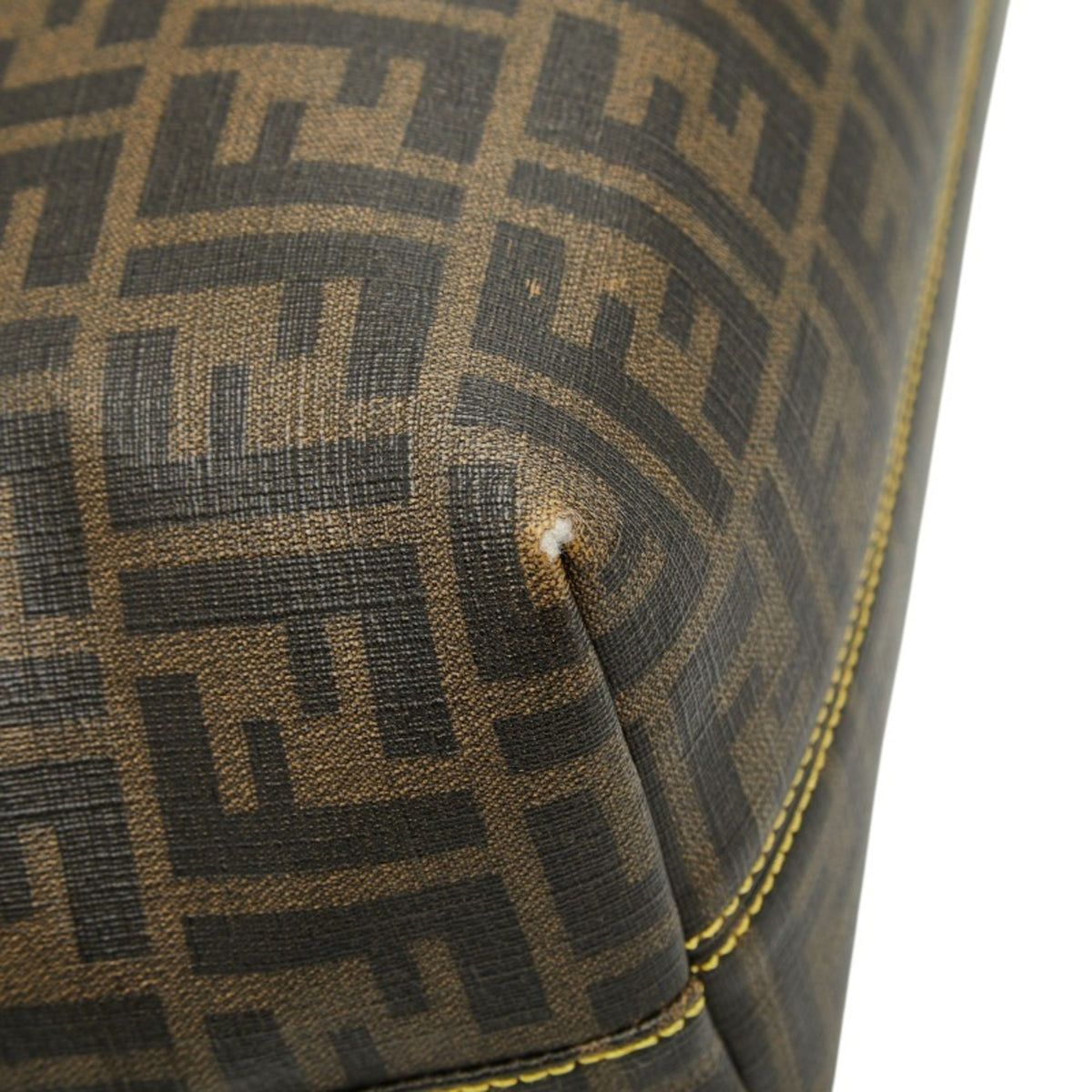Fendi Brown Pvc Leather Tote Bag (Pre-Owned)