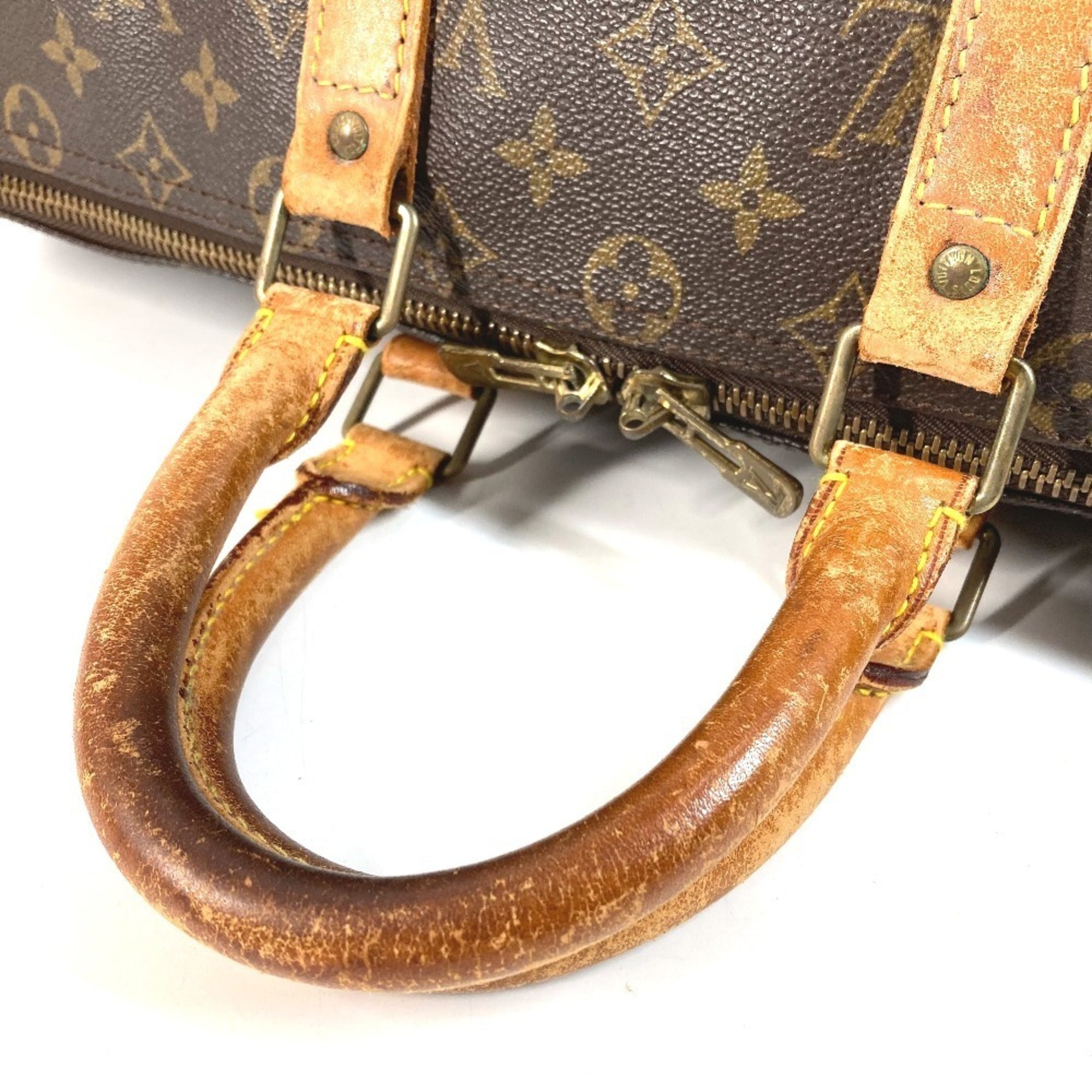 Louis Vuitton Brown Monogram Boston Bag Handbag (Pre-Owned)
