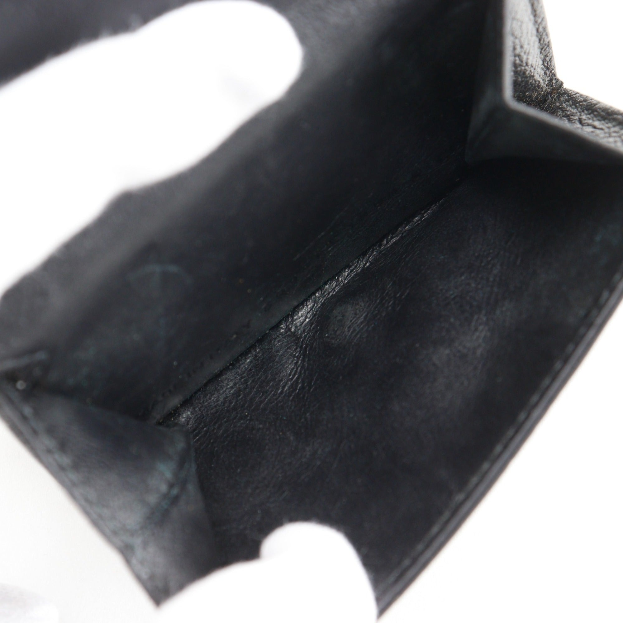 Balenciaga Black Leather Wallet (Tri-Fold) (Pre-Owned)