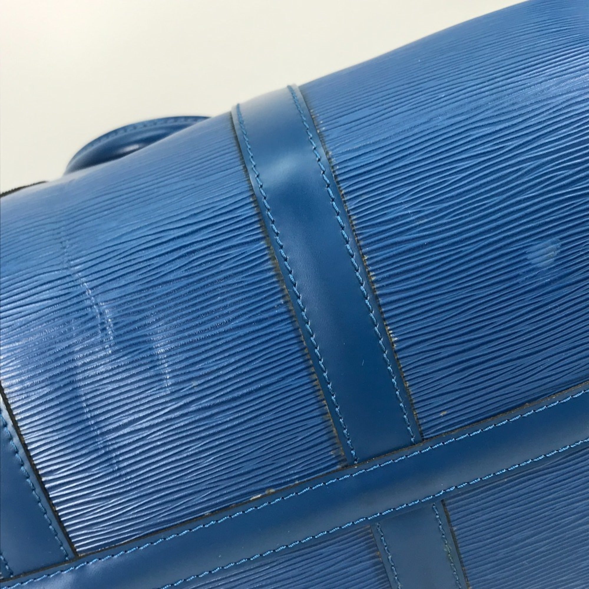 Louis Vuitton Epi Blue Galle Toledo Blue Epi Leather Boston Bag Handbag (Pre-Owned)