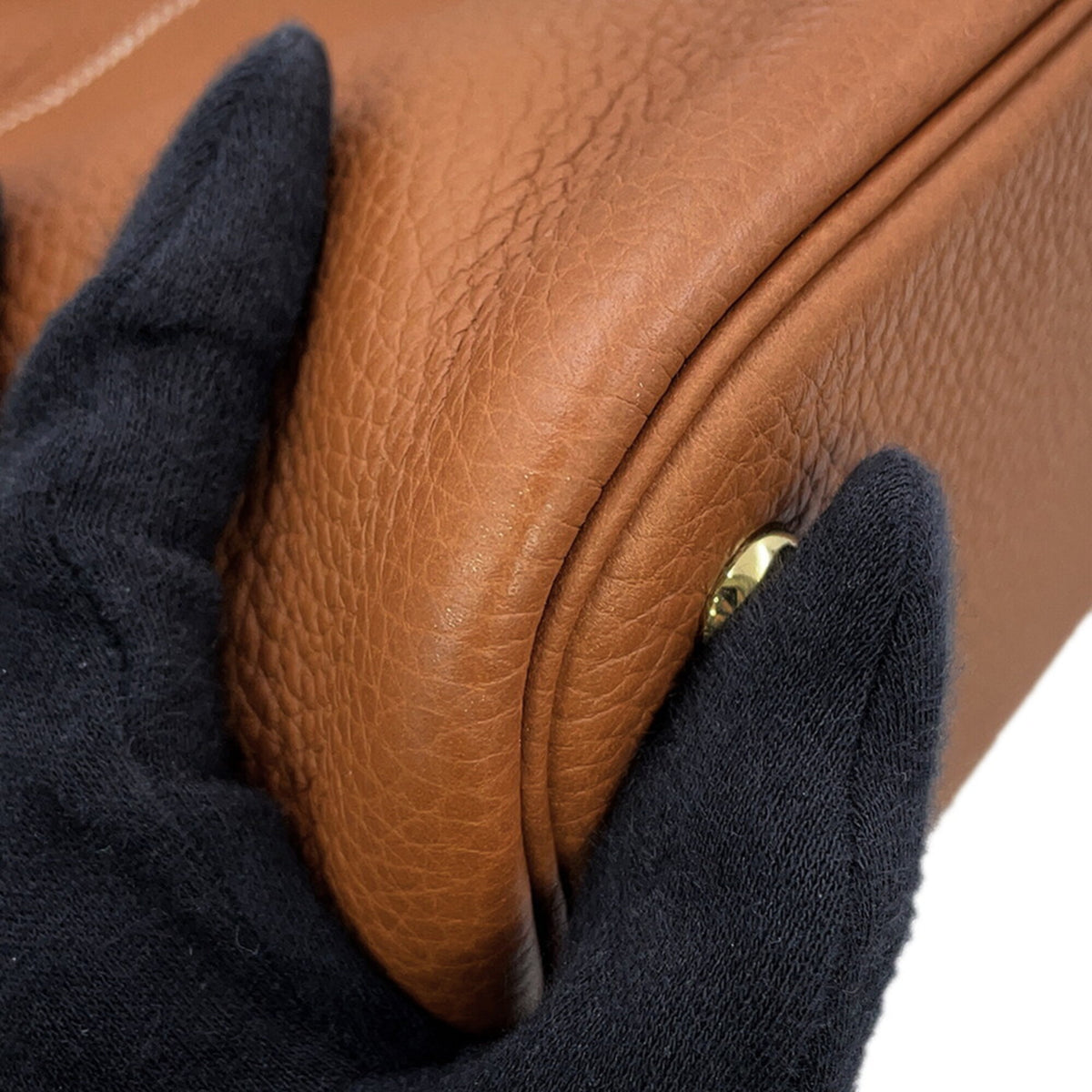 Hermes Brown Taurillon Clemence Leather Handbag Shoulder Bag (Pre-Owned)