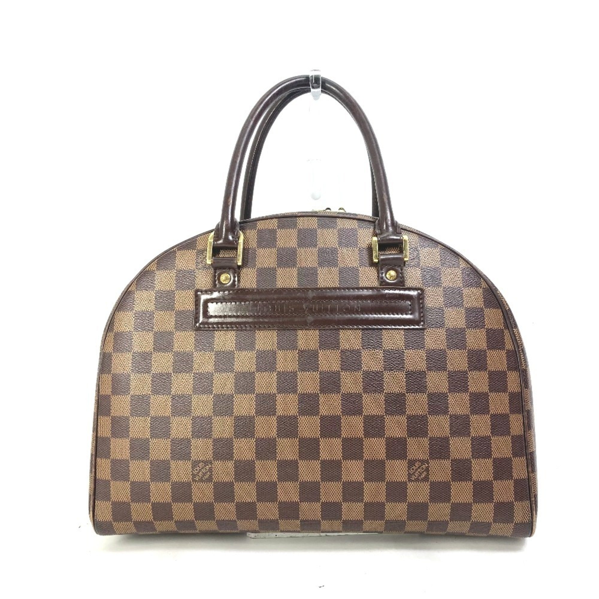 Louis Vuitton Damier Brown Ebene Damier Canvas Boston Bag Handbag Shoulder Bag (Pre-Owned)