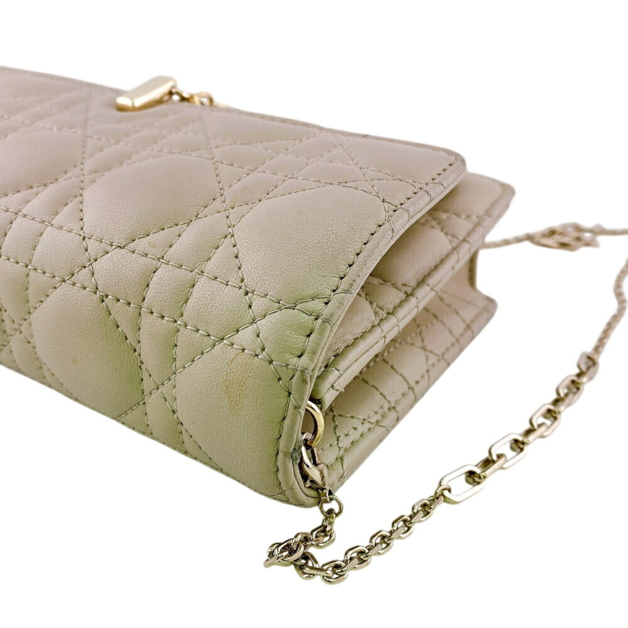 Christian Dior Beige Leather (Pre-Owned)