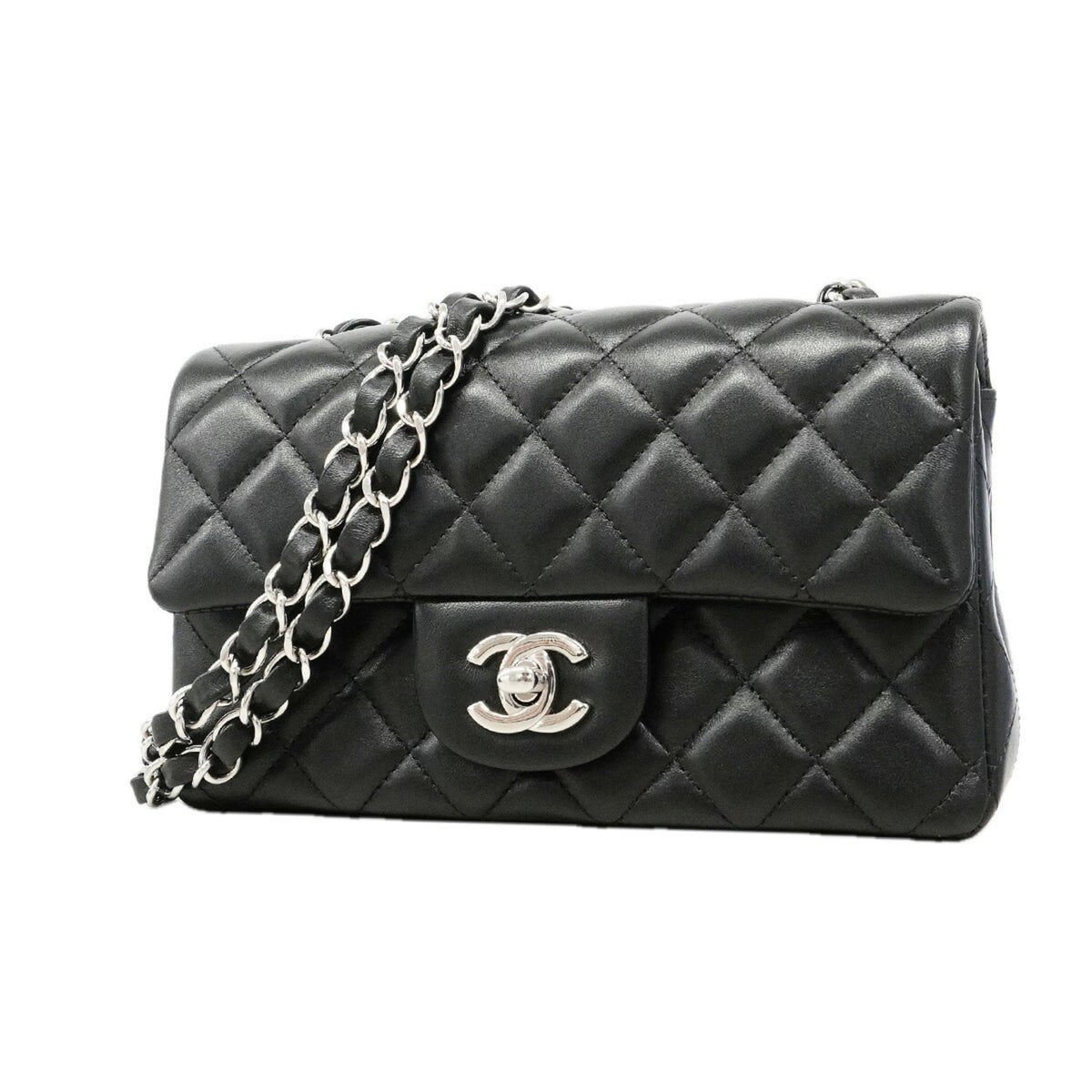 Chanel Black Leather Shoulder Bag (Pre-Owned)