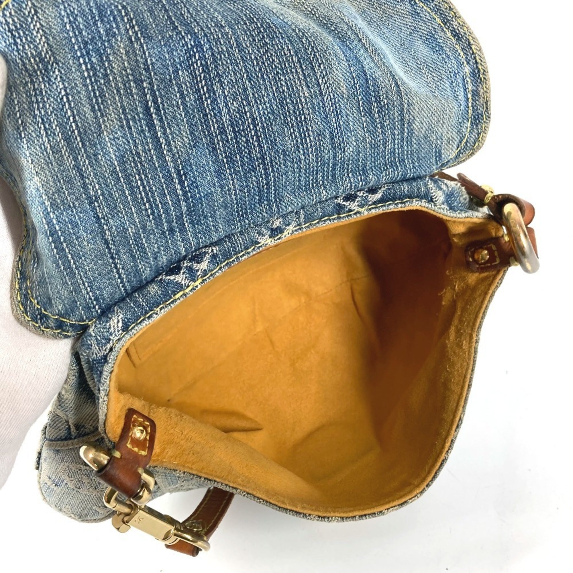 Louis Vuitton Monogram Denim Blue Monogram Denim Handbag Shoulder Bag (Pre-Owned)