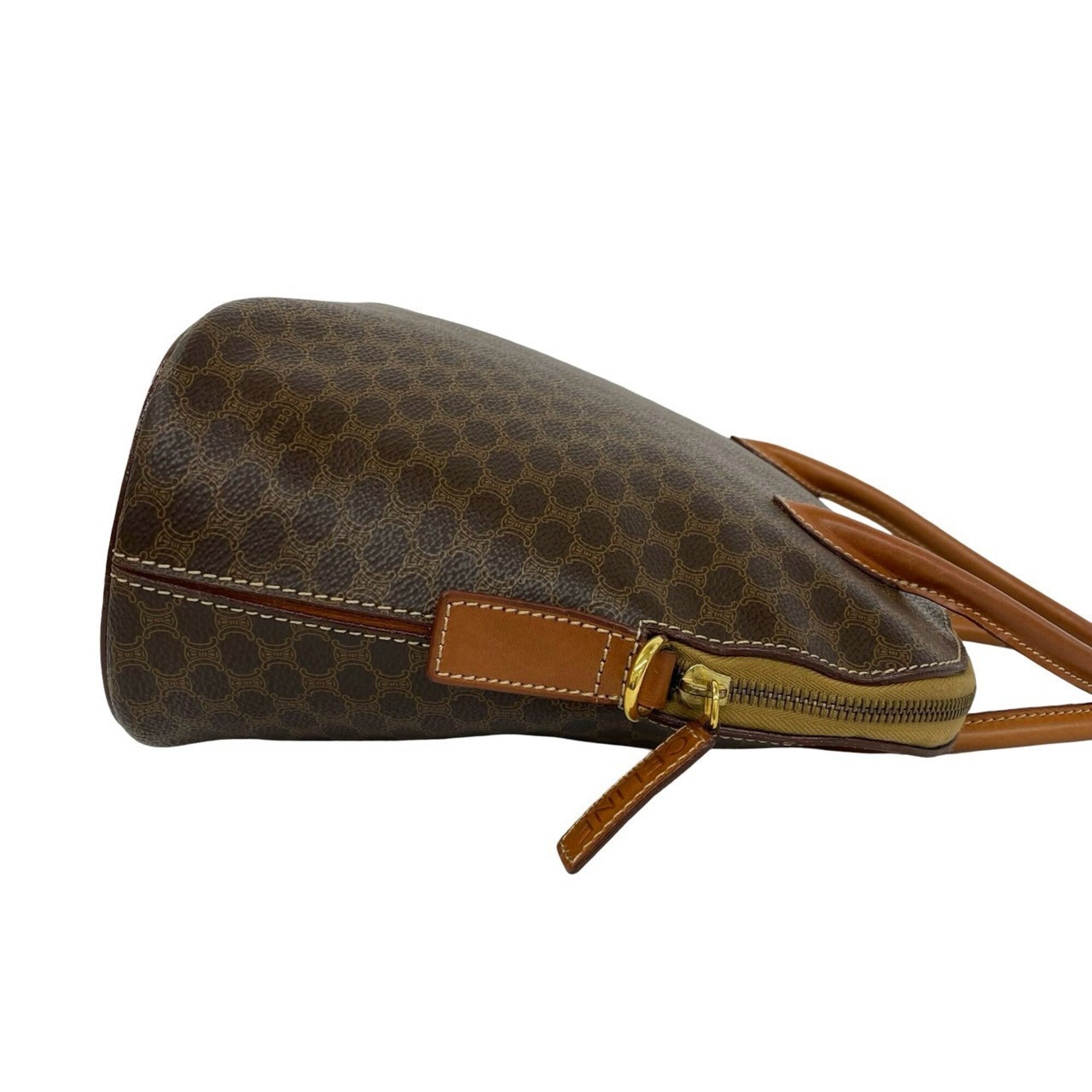 Celine Brown Pvc Leather Handbag Shoulder Bag (Pre-Owned)
