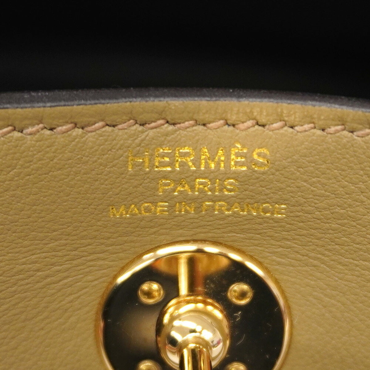 Hermes Brown Swift Leather Handbag (Pre-Owned)