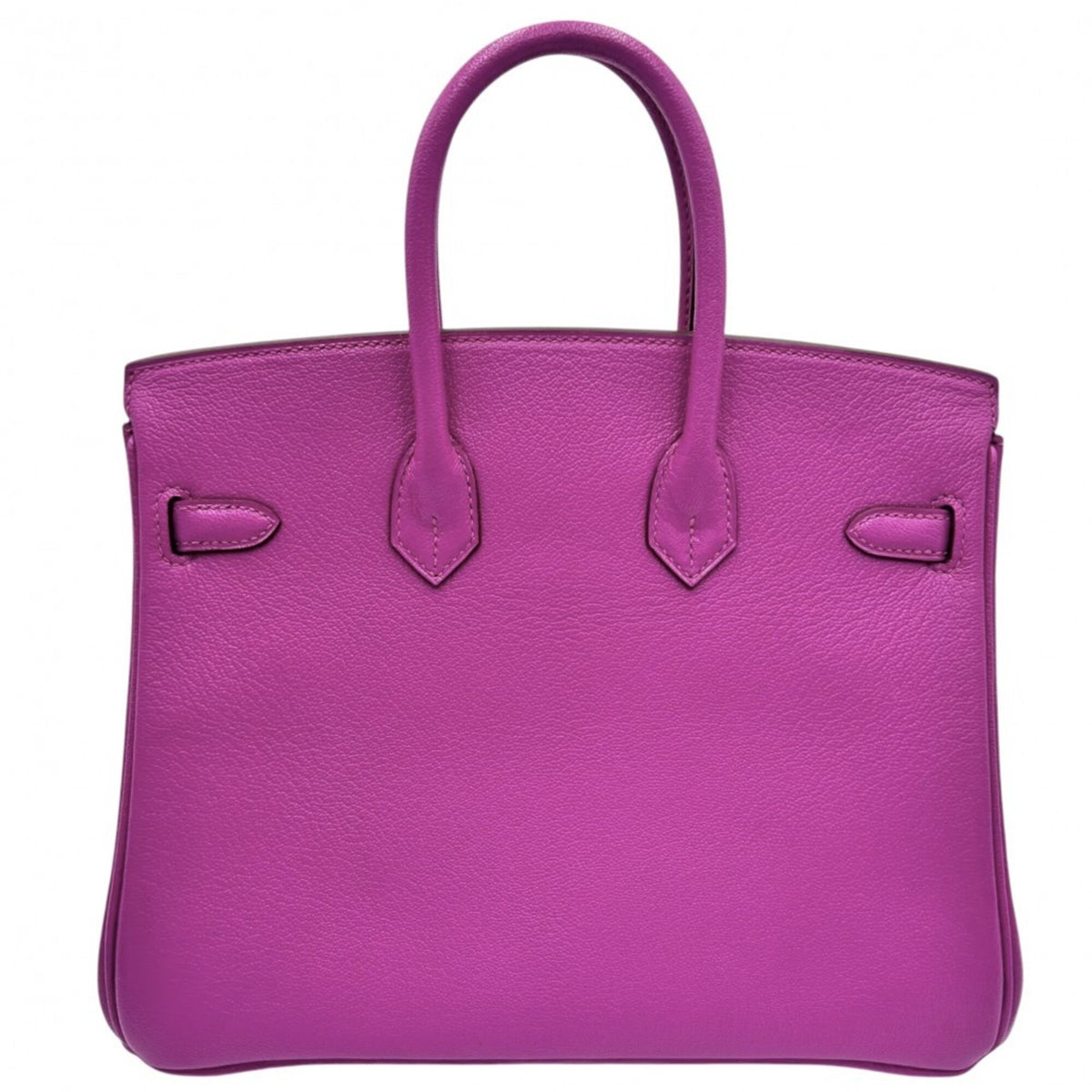 Hermes Purple Chevre Leather Handbag (Pre-Owned)
