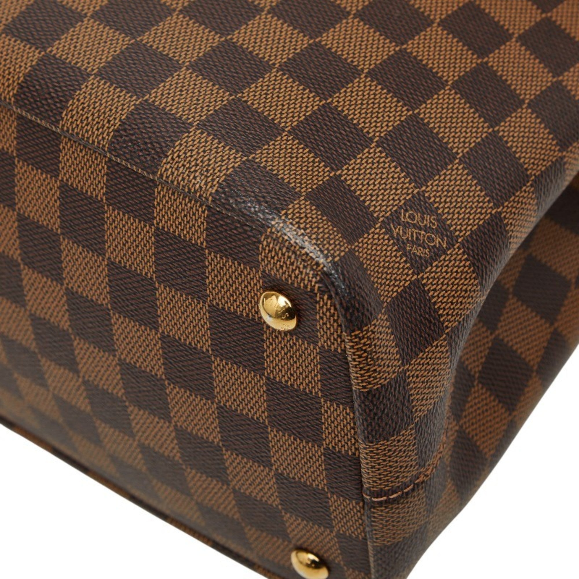 Louis Vuitton Brown Ebene Pvc Leather Shoulder Bag Tote Bag (Pre-Owned)