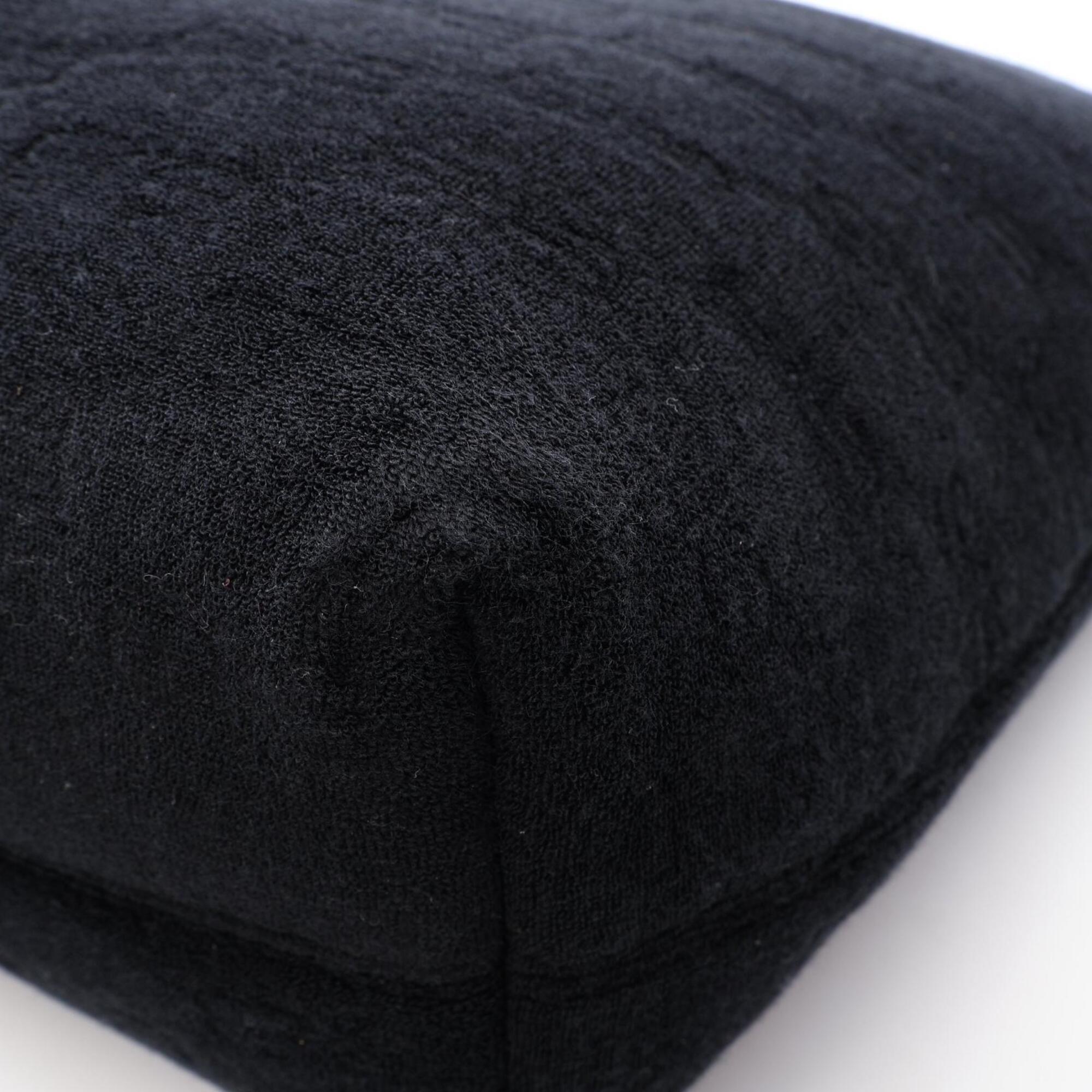 Balenciaga Black Pile Fabric Clutch Bag Handbag Pouch (Pre-Owned)