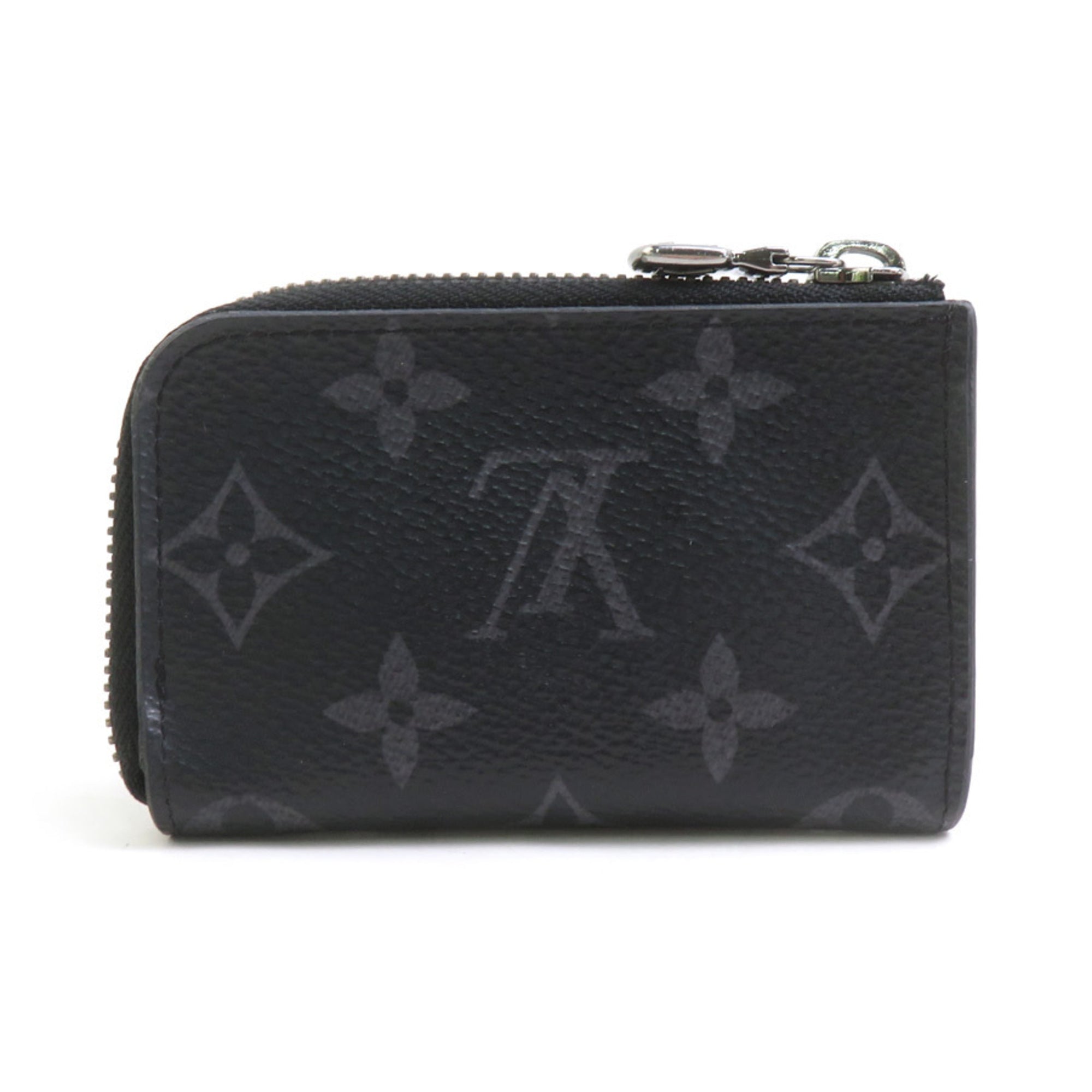 Louis Vuitton Black Gray Monogram Eclipse Monogram Eclipse Coin Purse/Coin Case (Pre-Owned)