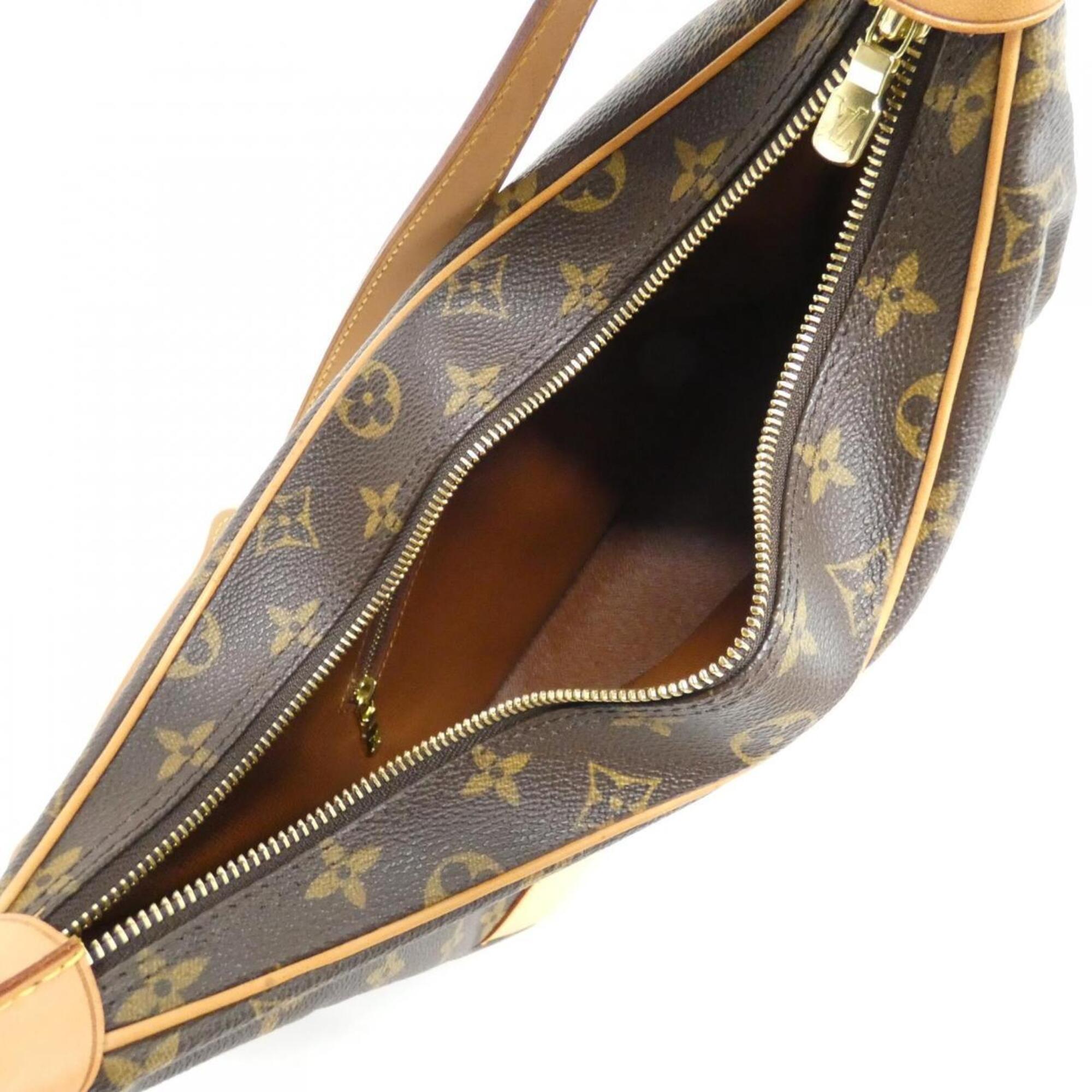 Louis Vuitton Marron Coated Canvas Shoulder Bag (Pre-Owned)