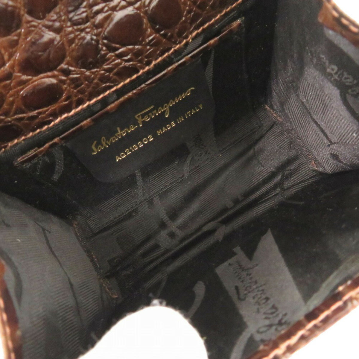 Salvatore Ferragamo Brown Leather Shoulder Bag (Pre-Owned)