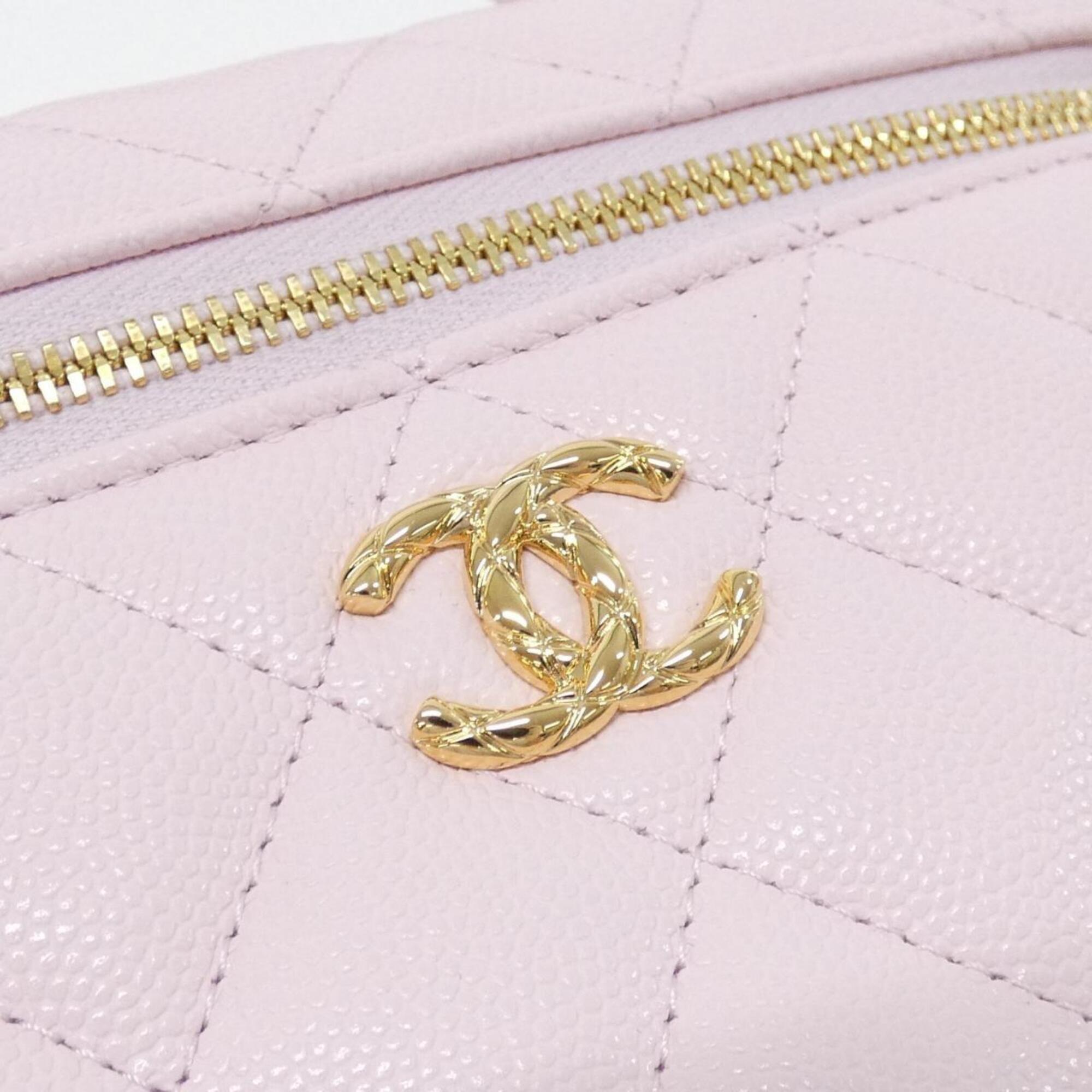 Chanel Pink Grained Calfskin Handbag (Pre-Owned)