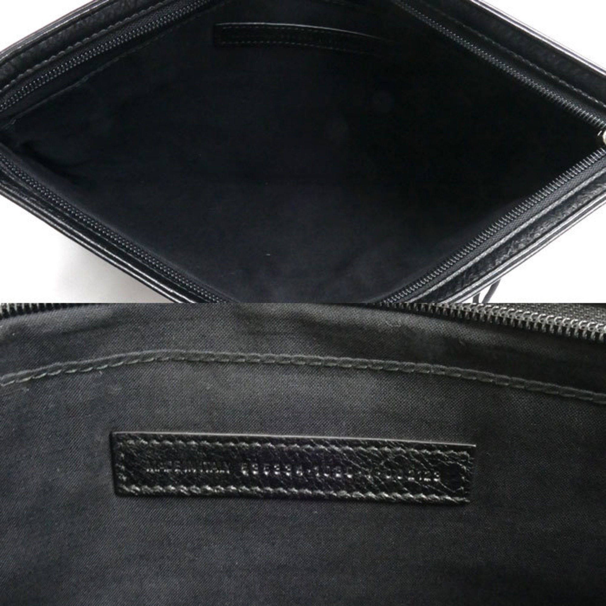 Balenciaga Black Leather Clutch Bag (Pre-Owned)