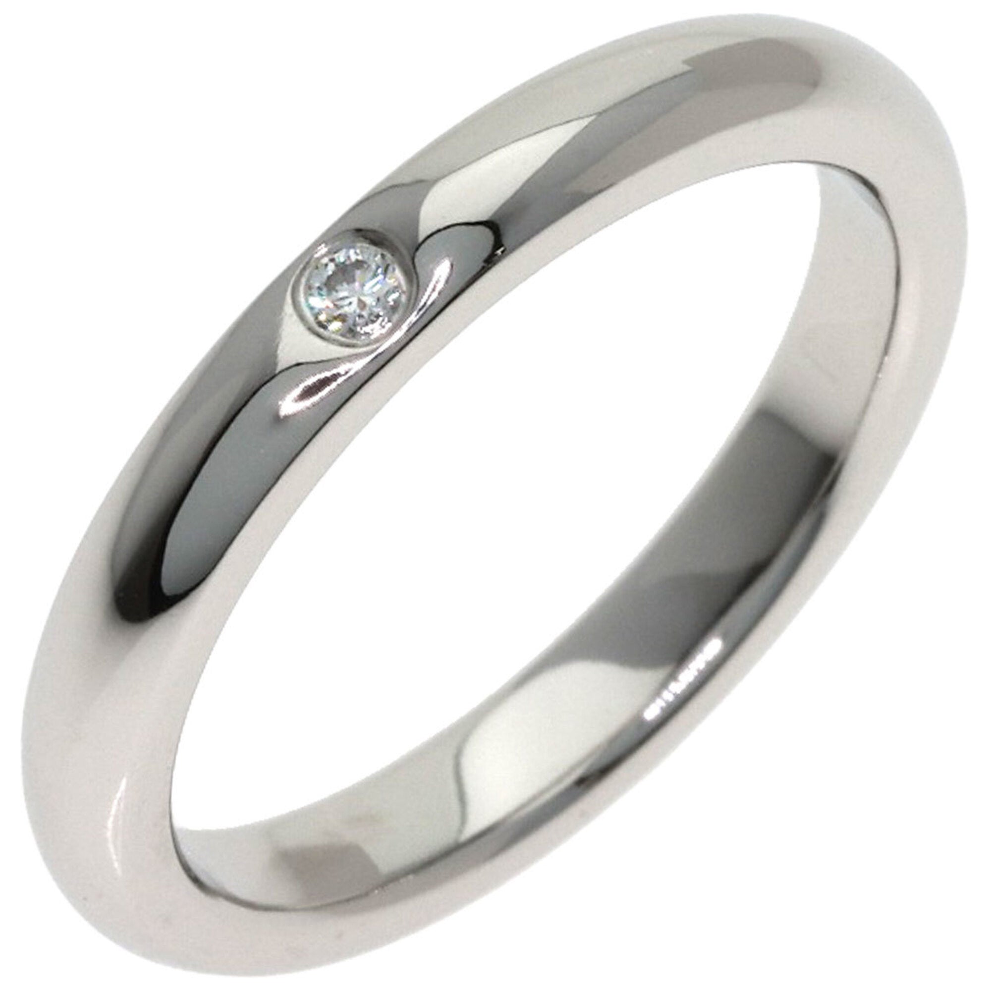 Tiffany Platinum Platinum 950 Band Ring (Pre-Owned)