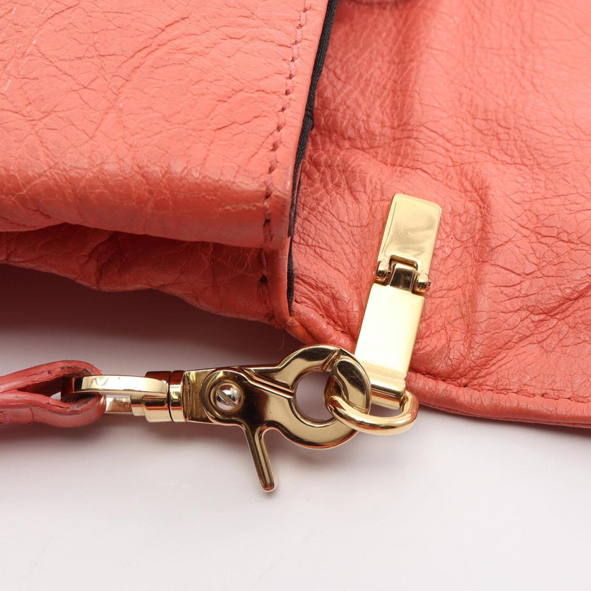 Balenciaga Orange Leather Clutch Bag (Pre-Owned)