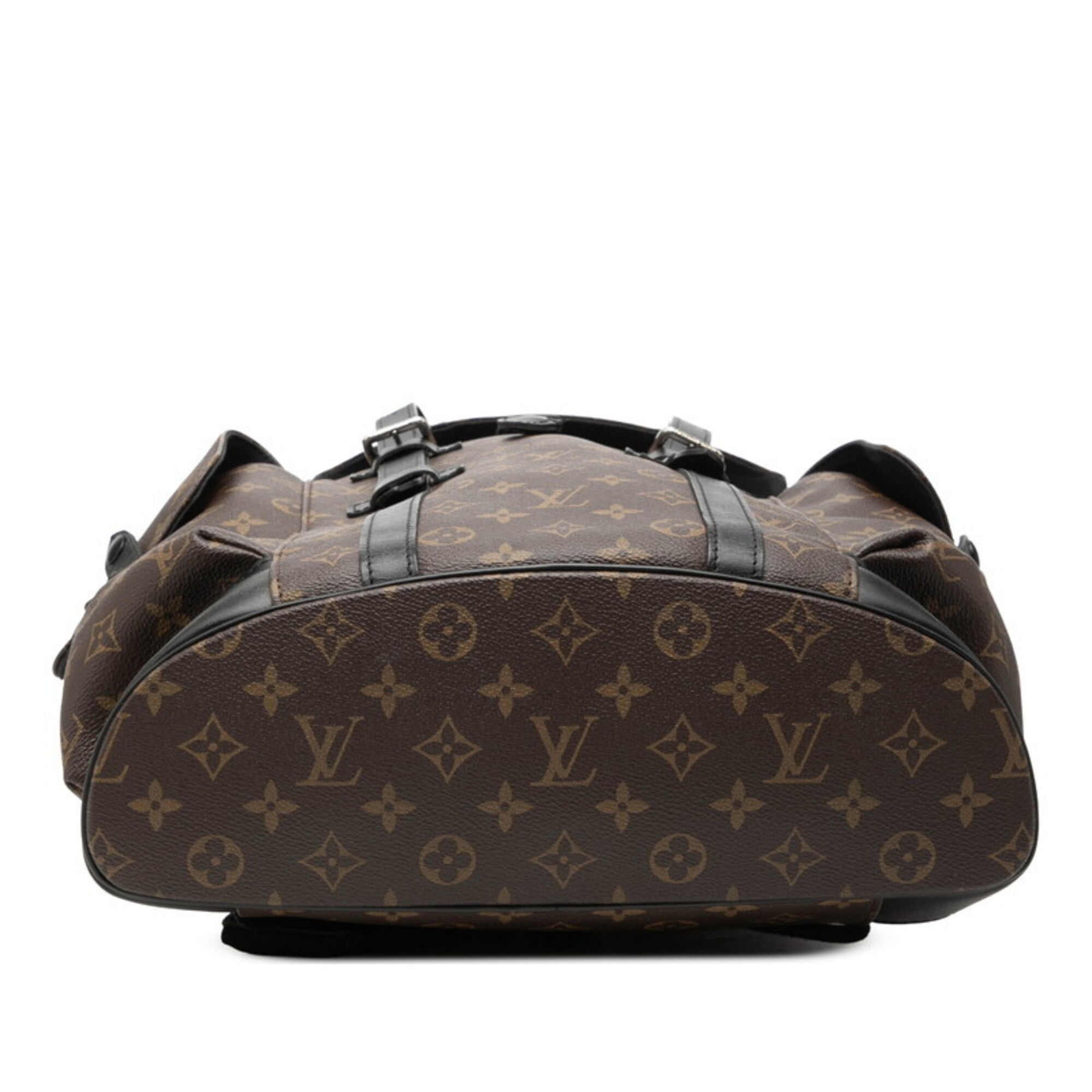 Louis Vuitton Black Brown Noir Pvc Leather Backpack (Pre-Owned)