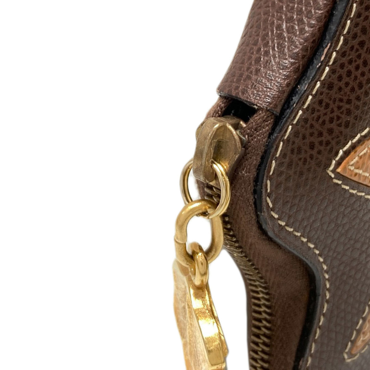 Celine Brown Leather Coin Purse/Coin Case (Pre-Owned)