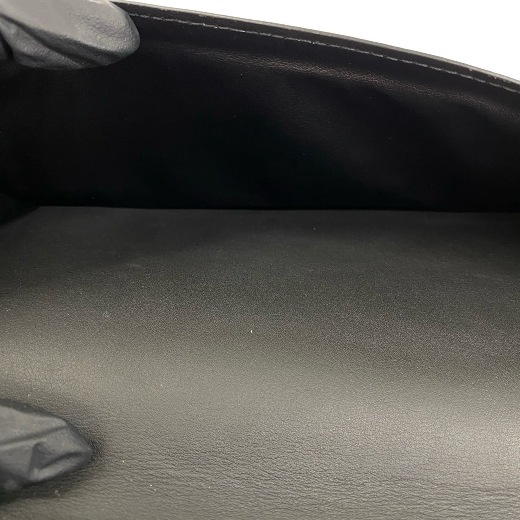 Louis Vuitton Black Leather Long Wallet (Bi-Fold) (Pre-Owned)