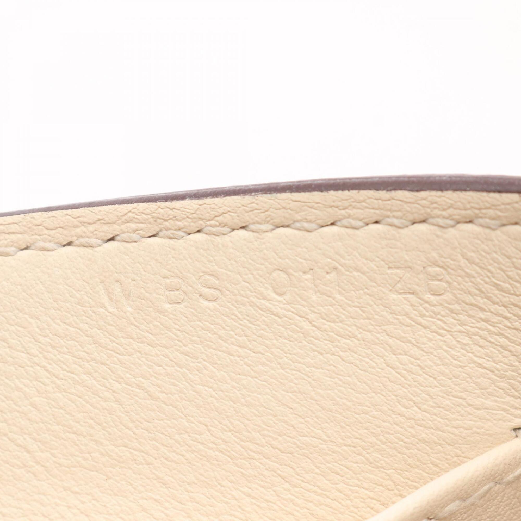 Hermes Ivory Chevre Leather Handbag Shoulder Bag (Pre-Owned)