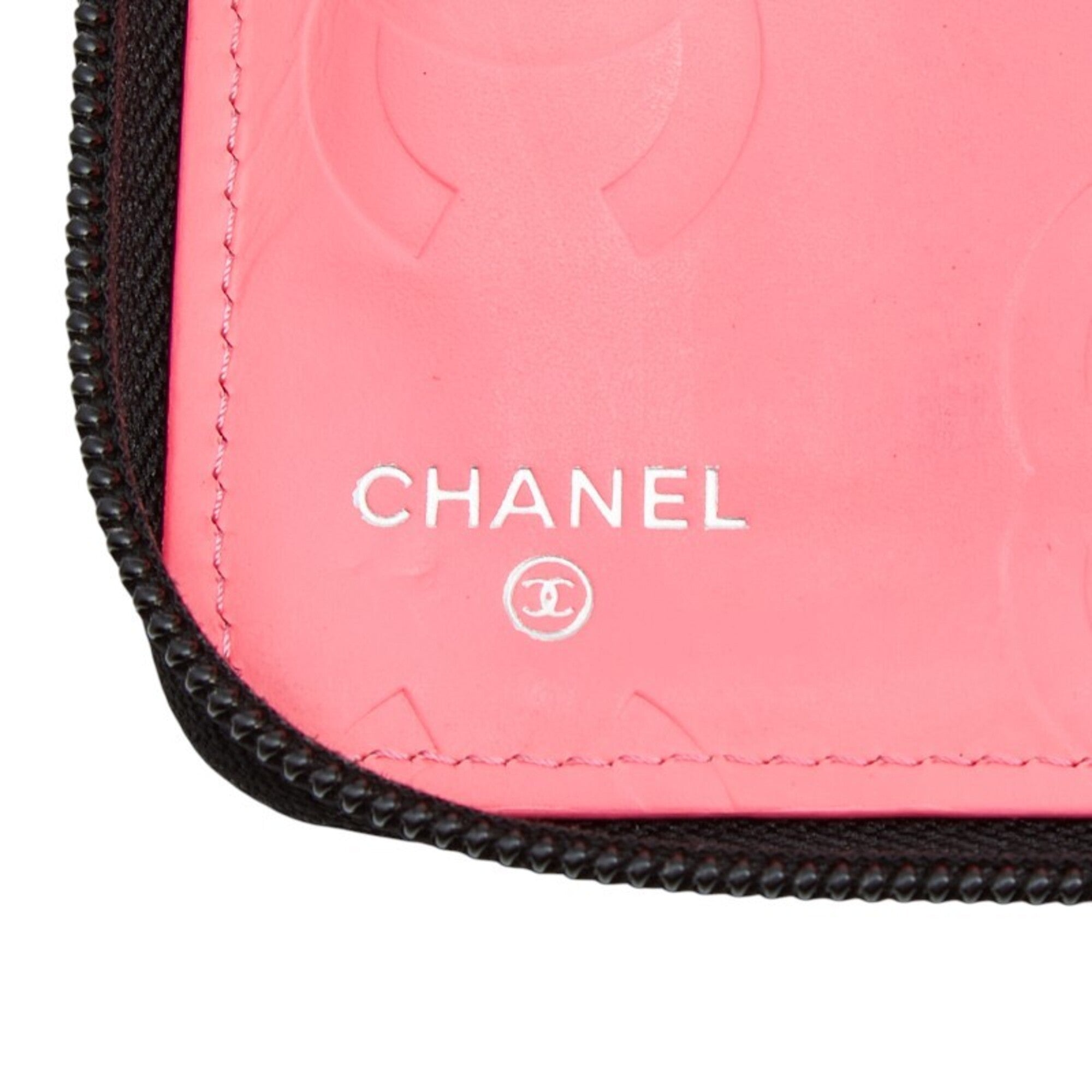 Chanel Black Leather Long Wallet (Bi-Fold) (Pre-Owned)