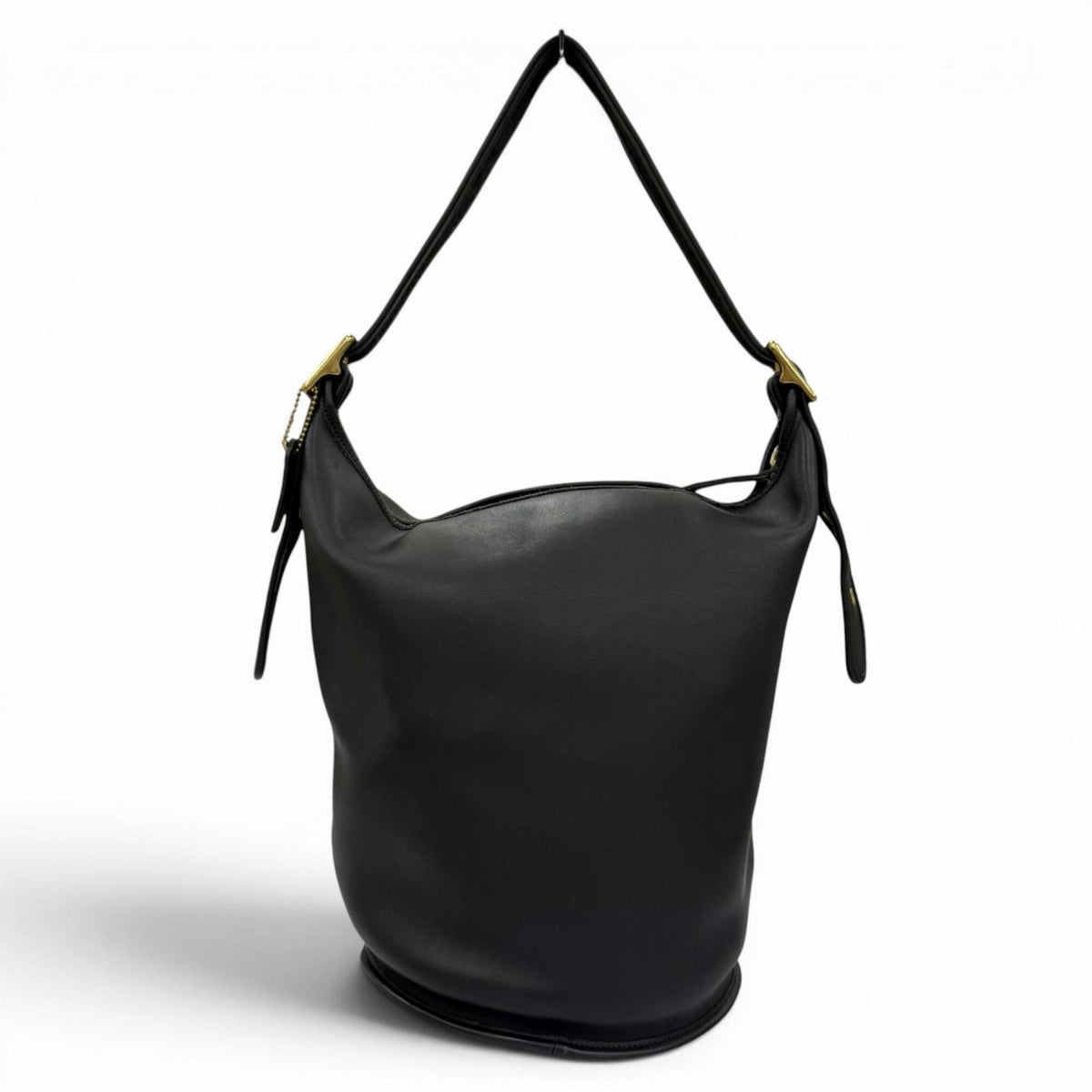 Coach Black Leather Handbag Shoulder Bag (Pre-Owned)