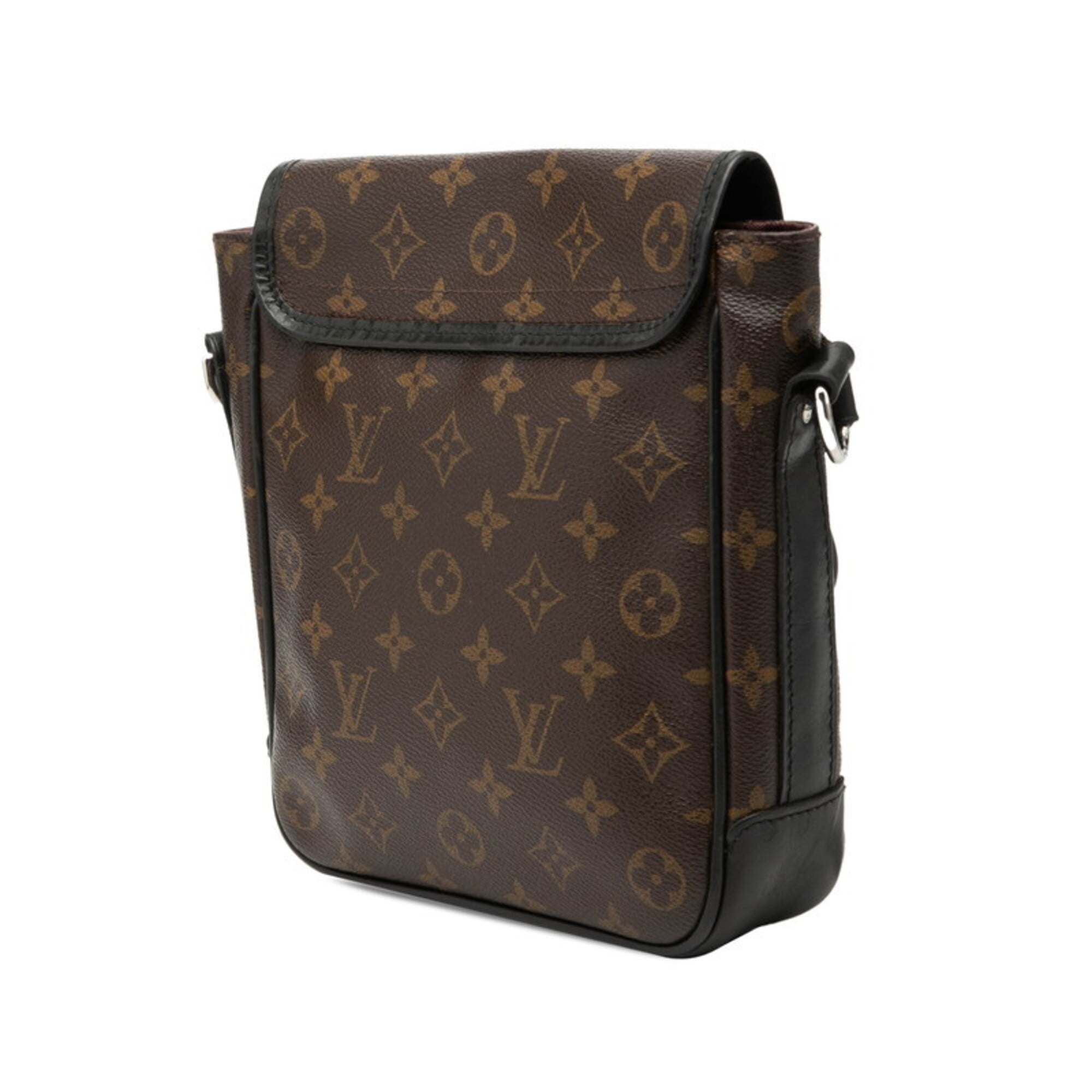 Louis Vuitton Monogram Macassar Black Brown Pvc Leather Shoulder Bag (Pre-Owned)