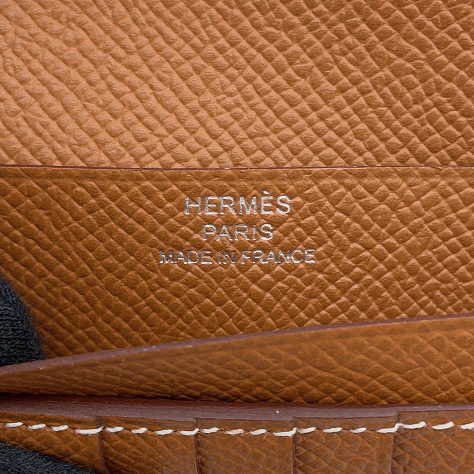 Hermes Gold Epsom Leather Wallet (Bi-Fold) (Pre-Owned)
