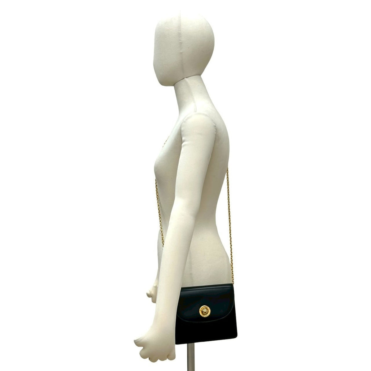 Celine Black Leather Pochette Shoulder Bag (Pre-Owned)